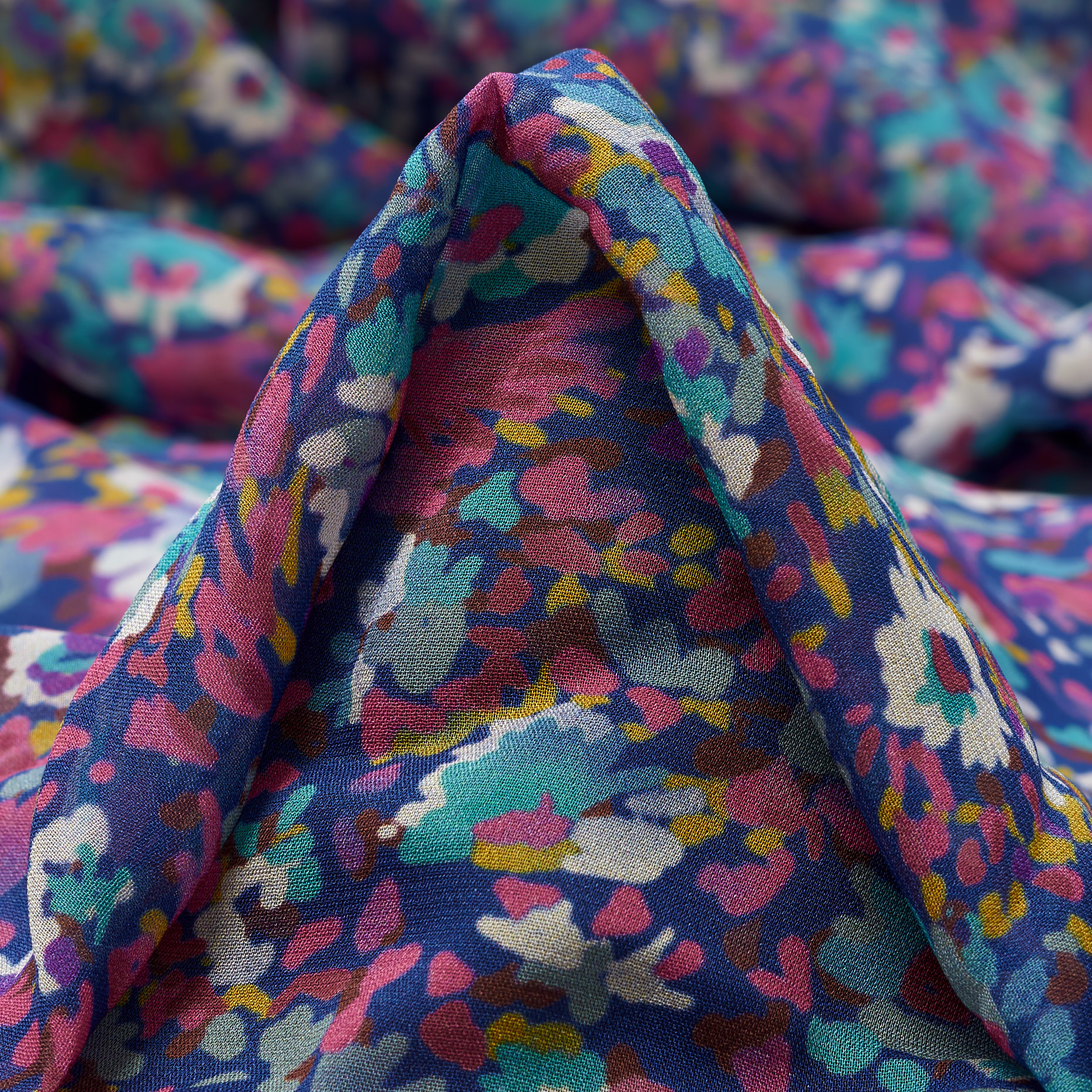Voile, Viscose , Floral, Party Punch