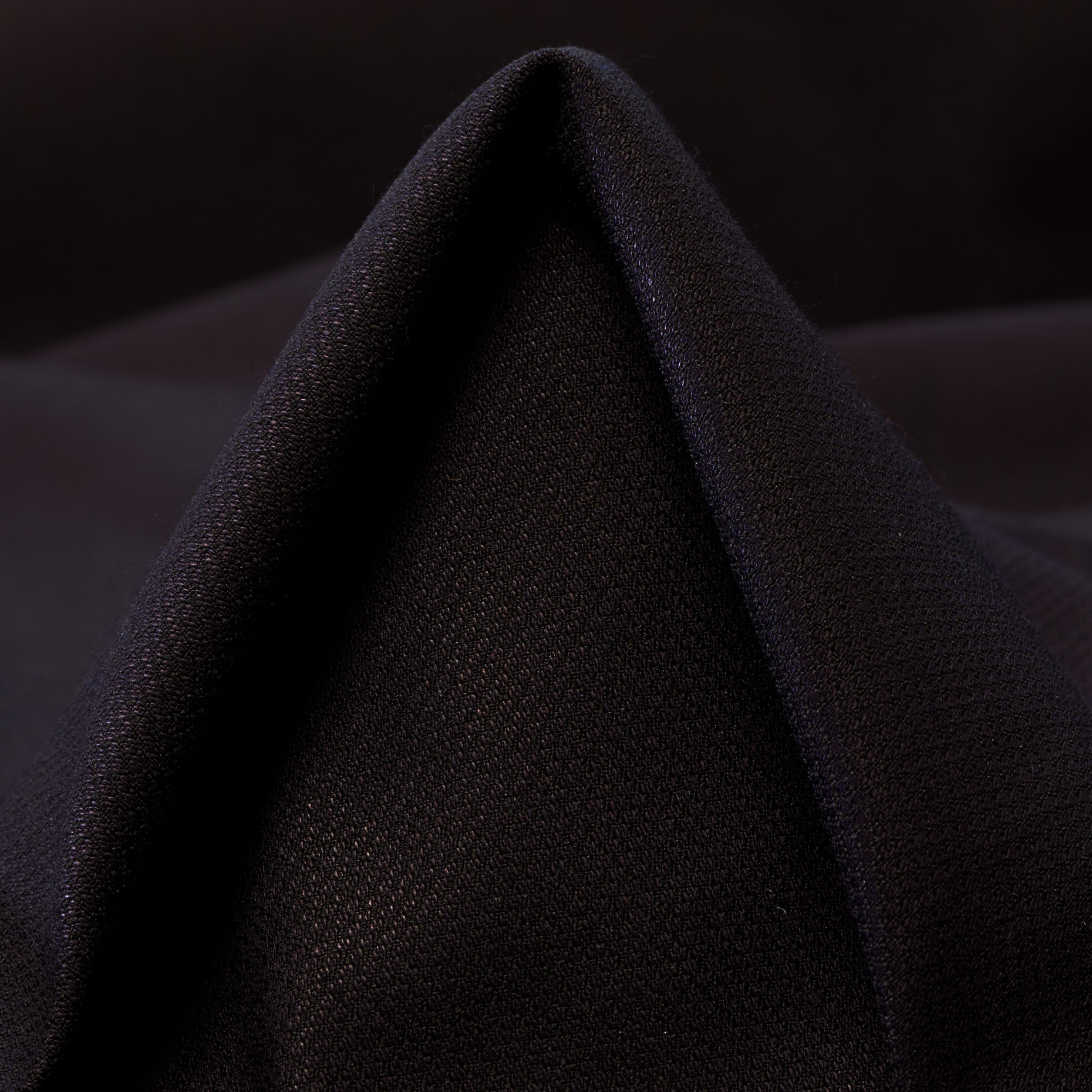 PIQUÉ, COTTON, STIFF, RAVEN BLACK (F000036113)