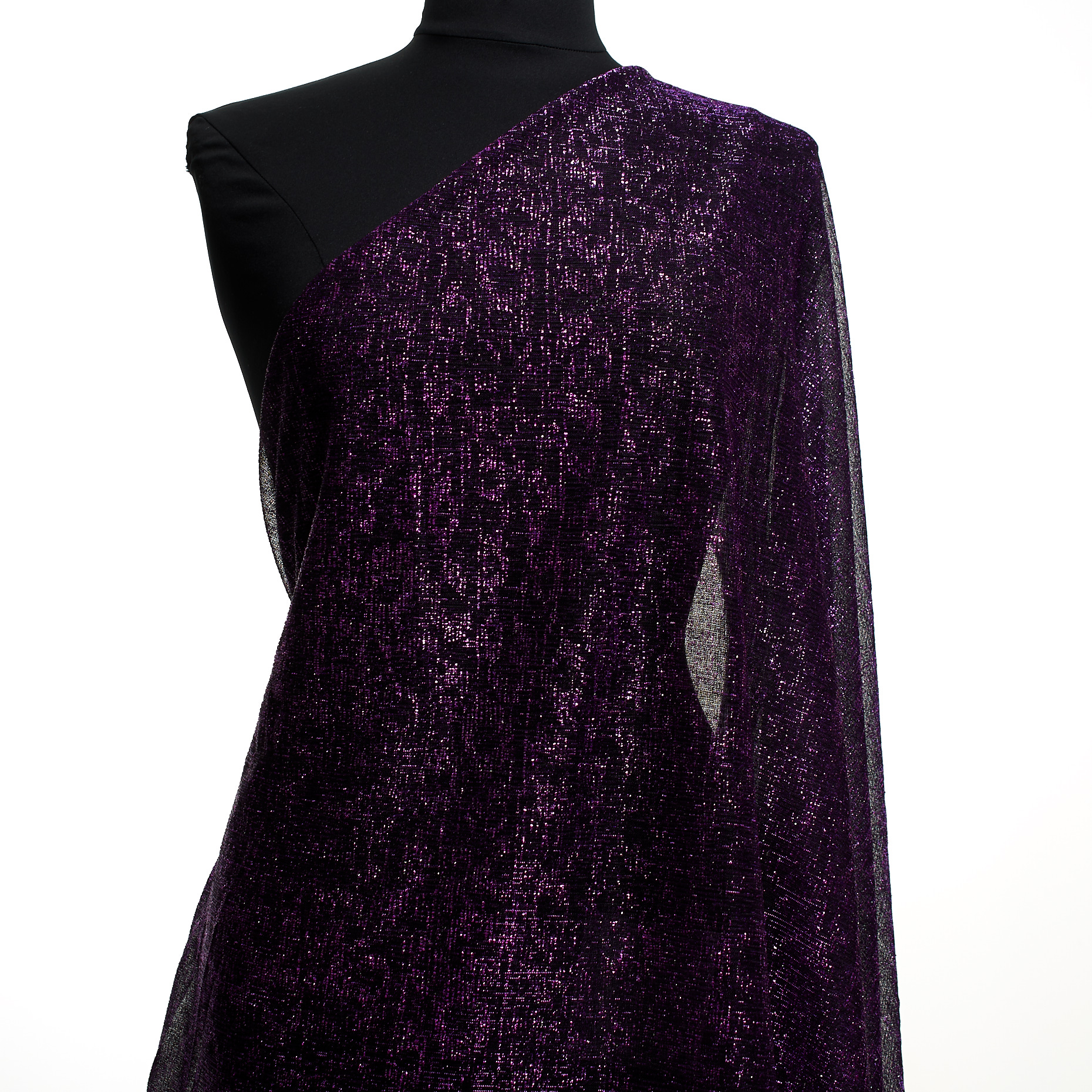 Jersey, Metallisch, Schimmernd, Hyacinth Violet (F000045435) - Schaufensterpuppe