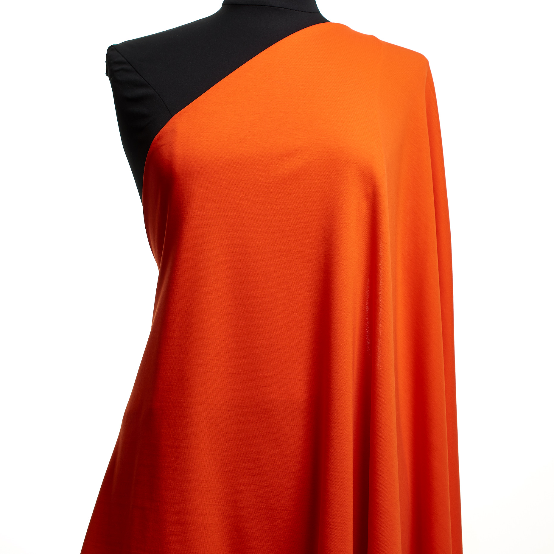 JERSEY, COTTON, ELASTIC, MANDARIN RED (F000047098) - Mannequin