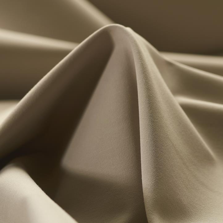 TWILL, COTTON BLEND, ELASTIC, OATMEAL (F000027389)