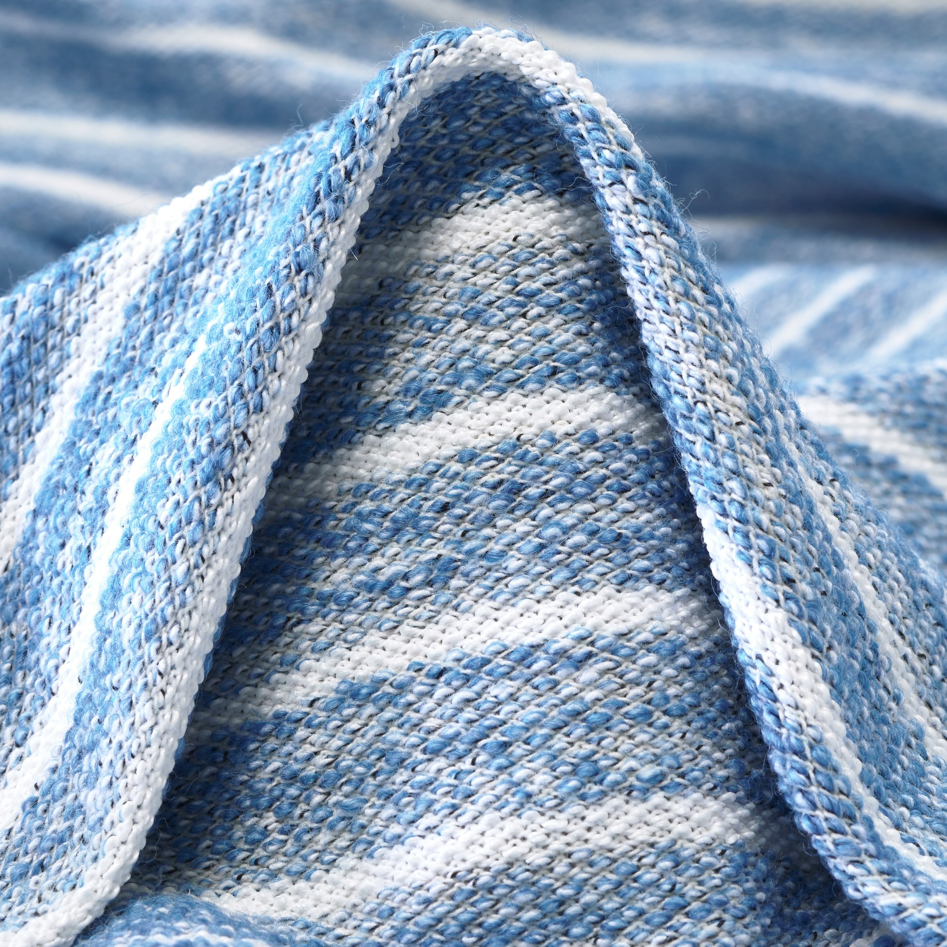 JERSEY, COTTON, STRIPES, SWEDISH BLUE (F000033378)