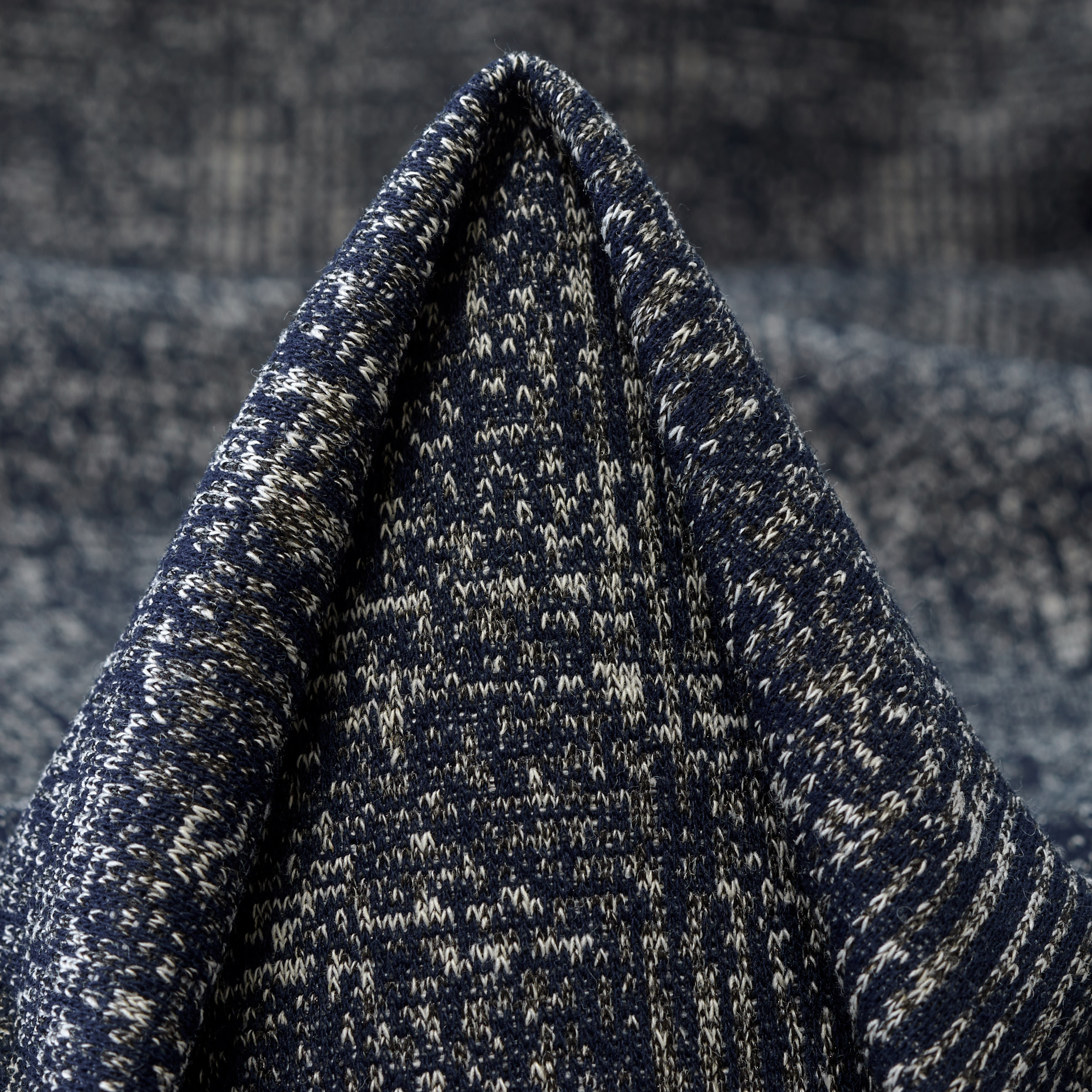 JERSEY, JACQUARD, COTTON, BONE WHITE&RAVEN BLACK (F000047345)