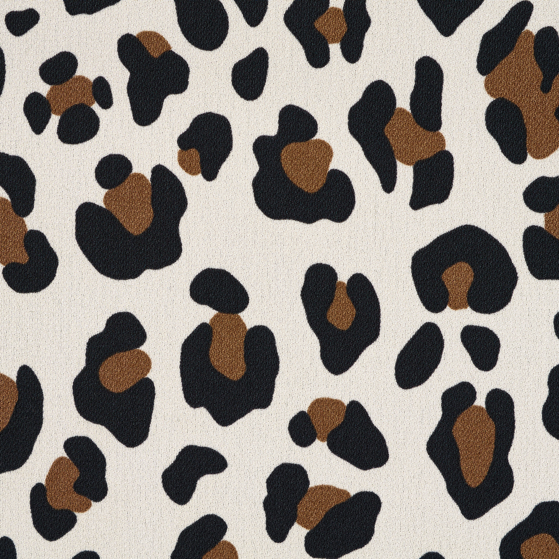 CRÊPE, ANIMAL, PRINTED, ANTIQUE WHITE&RAVEN BLACK (F000047021) - Texture