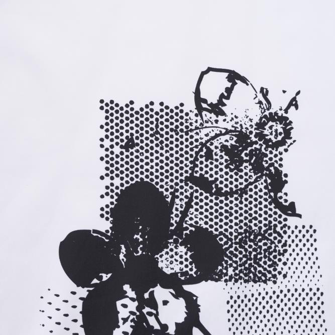 Outdoor, Imprimé, Elástique, Raven Black&Brilliant White (F000027403) - Tissage