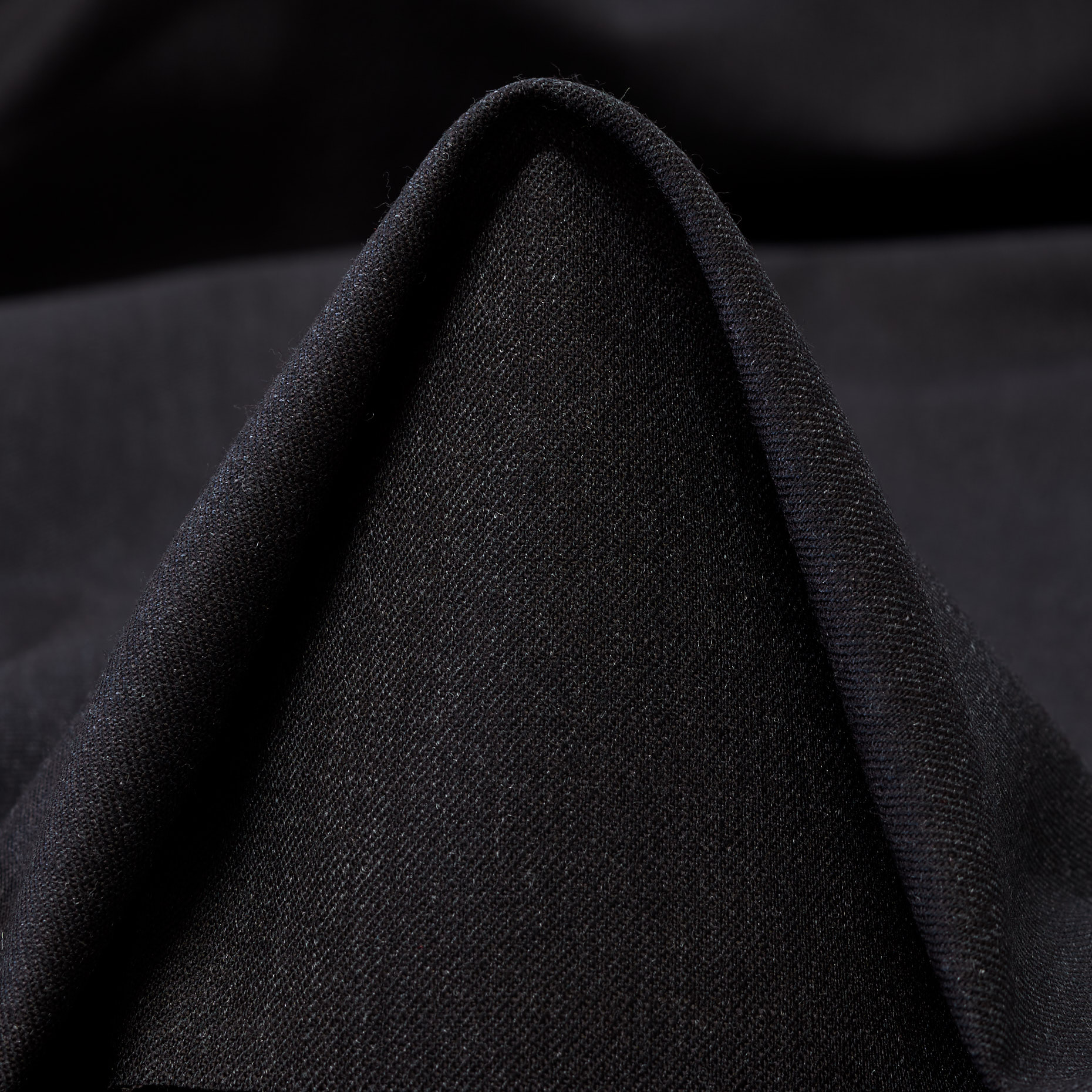 TWILL, VIRGIN WOOL, ELASTIC, BLACK COFFEE (F000046160)