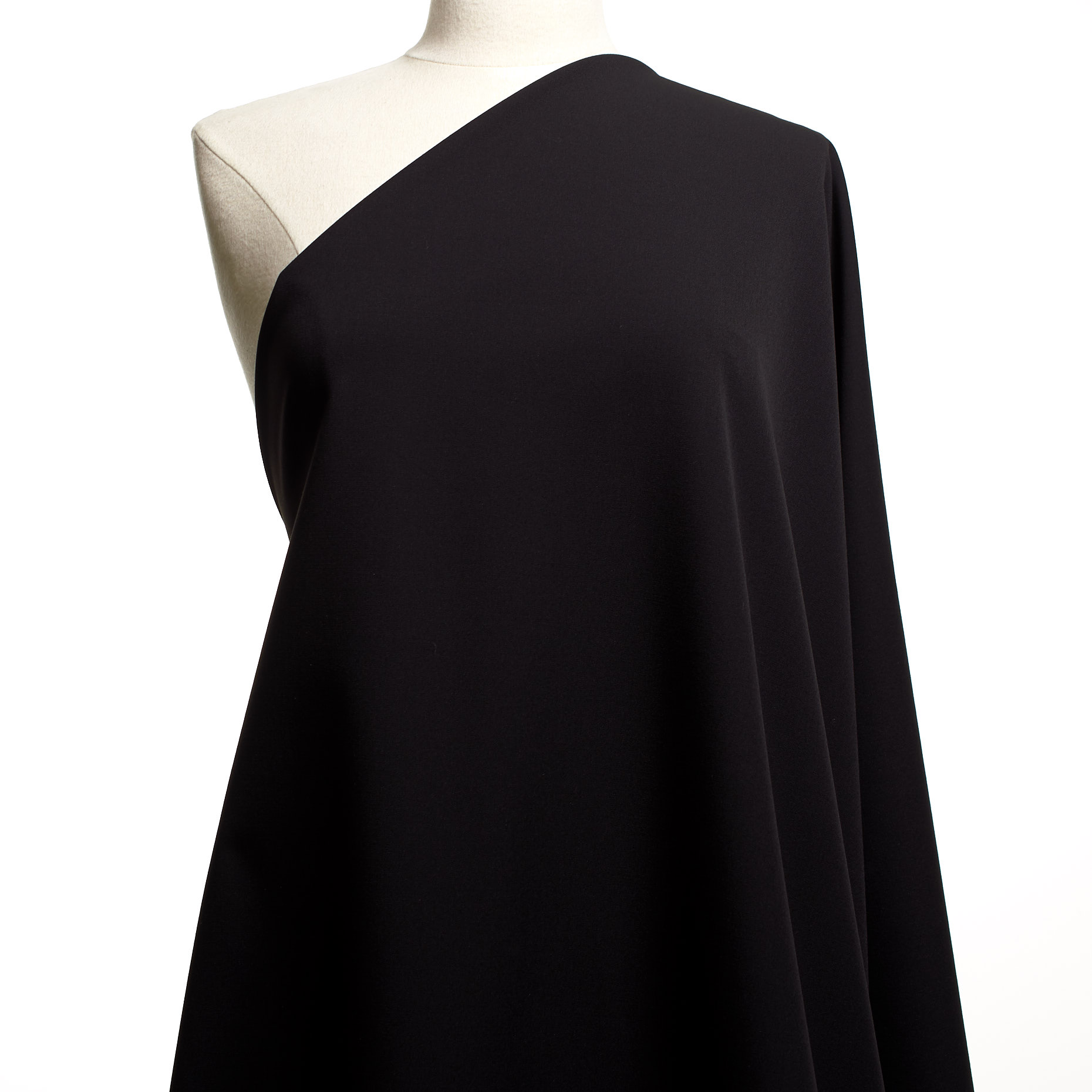 VISCOSE BLEND, ELASTIC, RAVEN BLACK (F000040306) - Mannequin