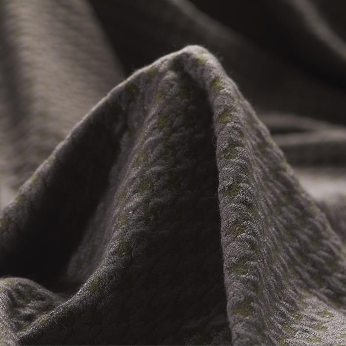 Jersey, Jacquard, Pied de Poule, Mauve&Olive (F000028298)