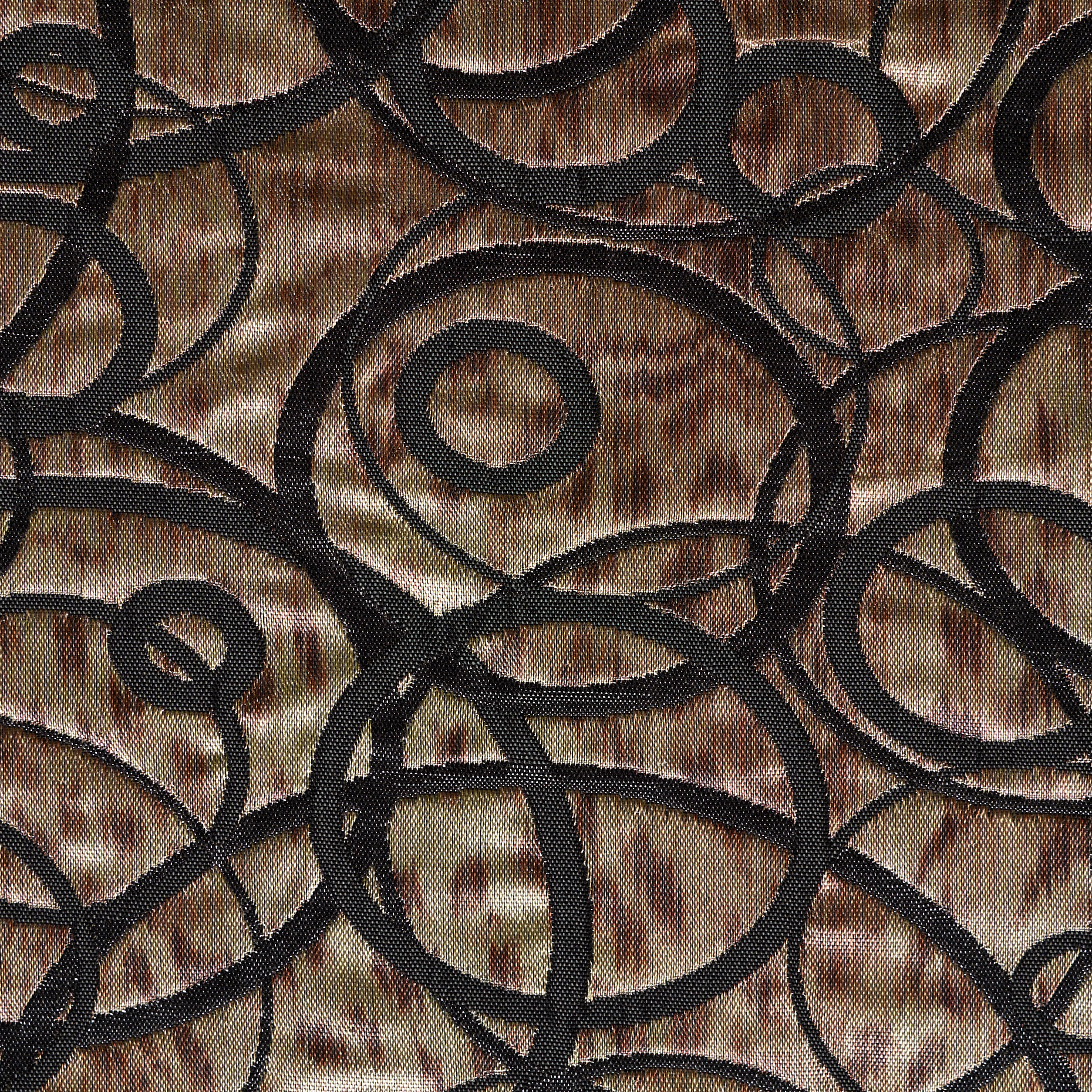 JACQUARD, COTTON BLEND, RAVEN BLACK&BEIGE (P000003440) - Texture