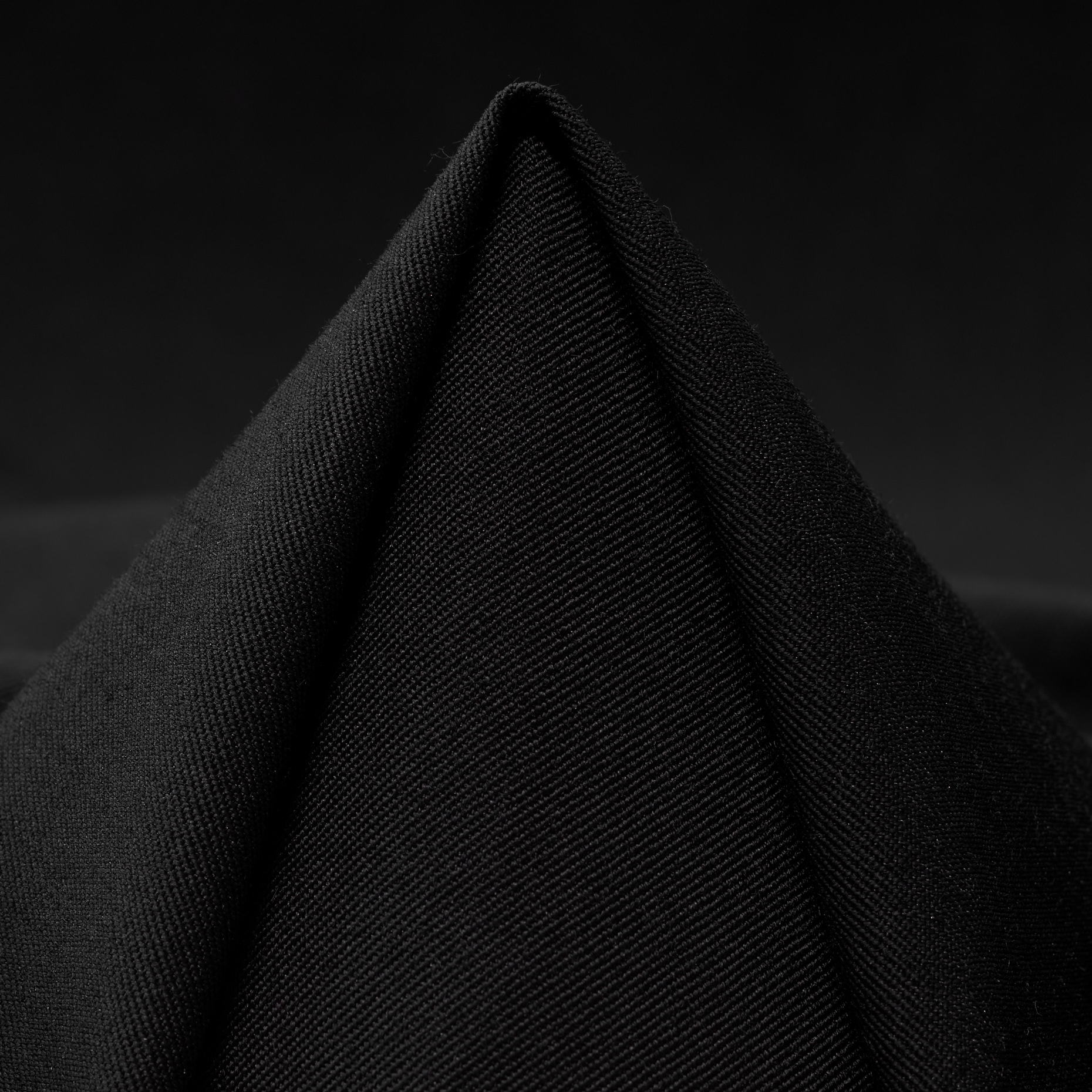 TWILL, WOOL, RAVEN BLACK (F000049018)