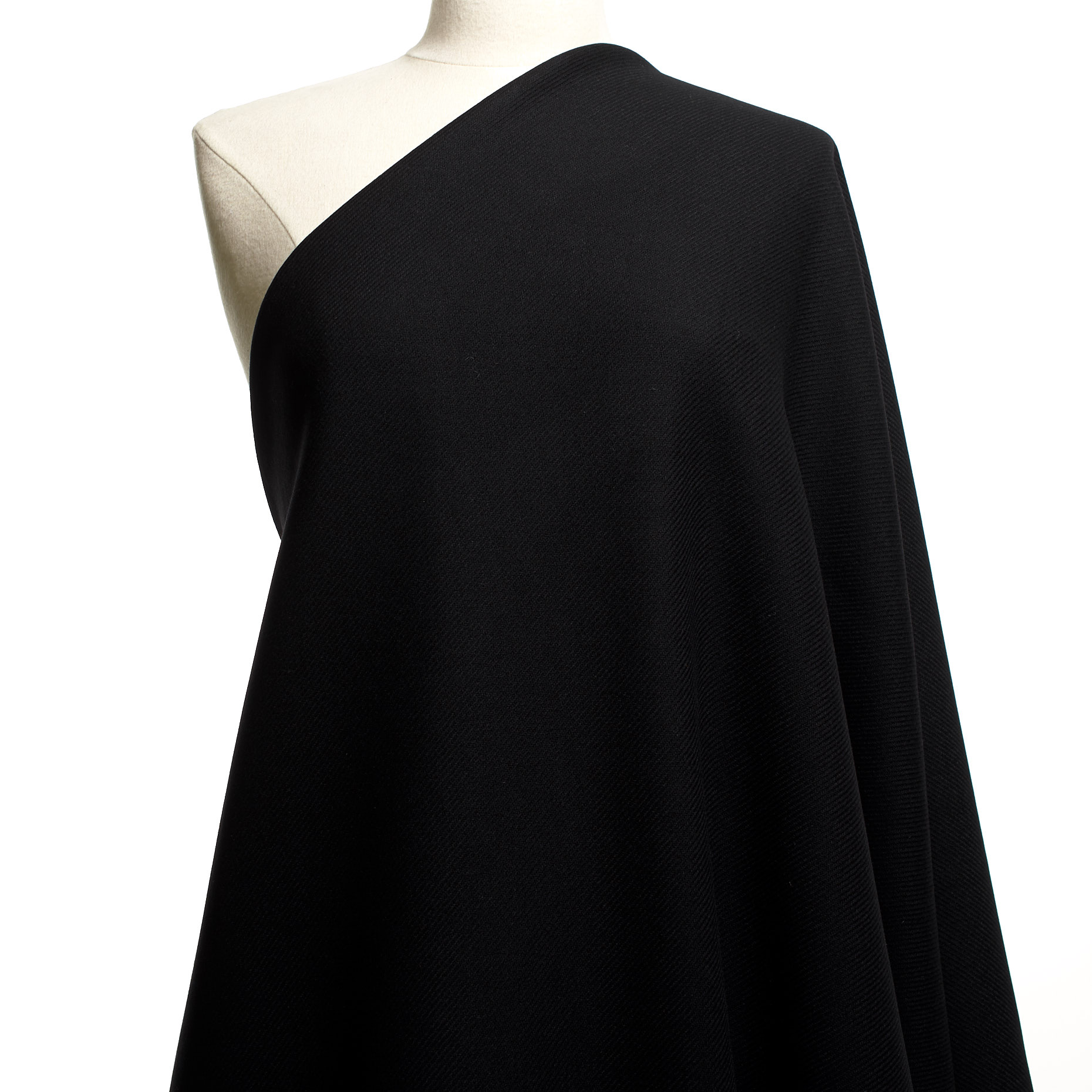 TWILL, WOOL, BLACK SAND (F000040013) - Mannequin