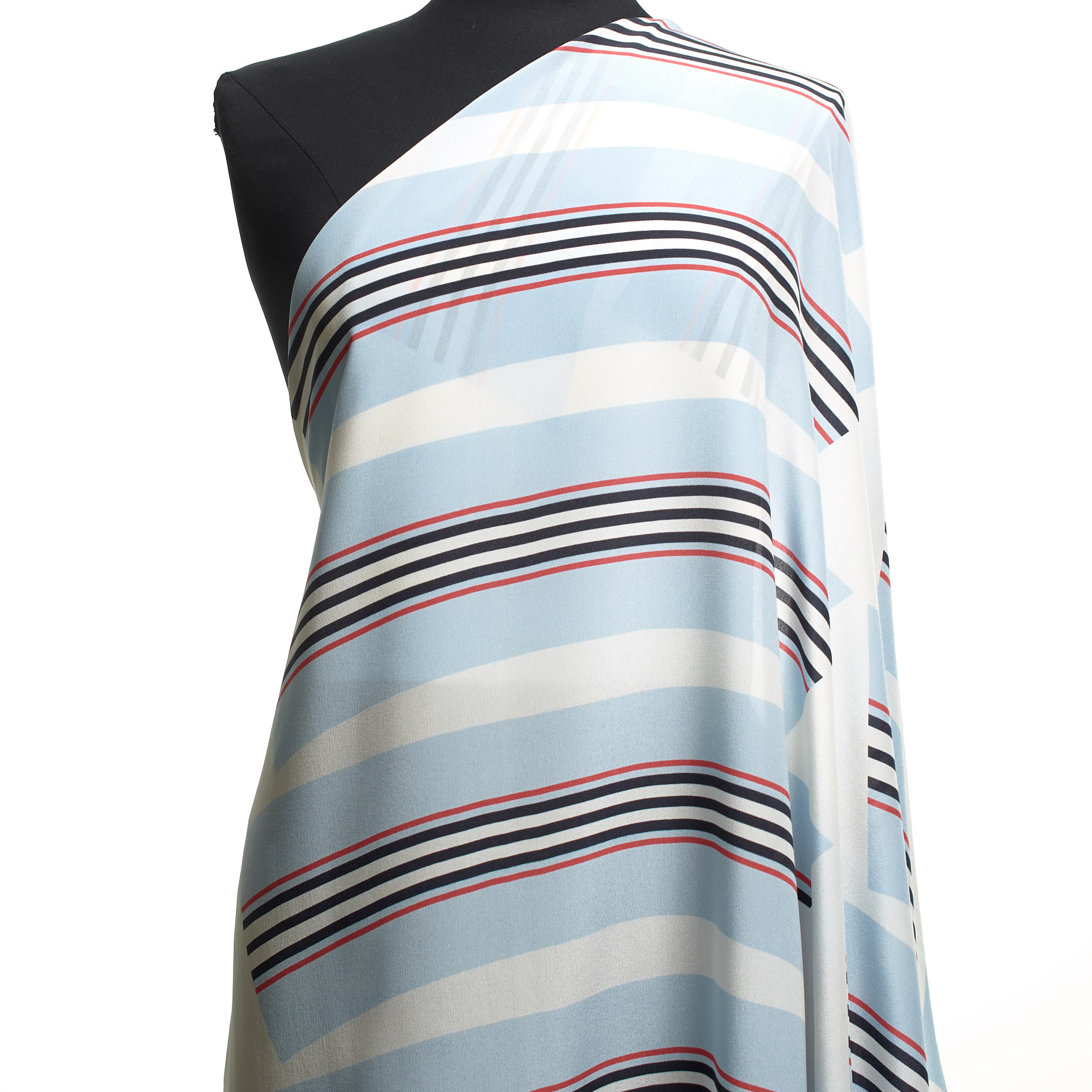 CRÊPE DE CHINE, SILK, PRINTED, SKYWAY (F000039311) - Mannequin