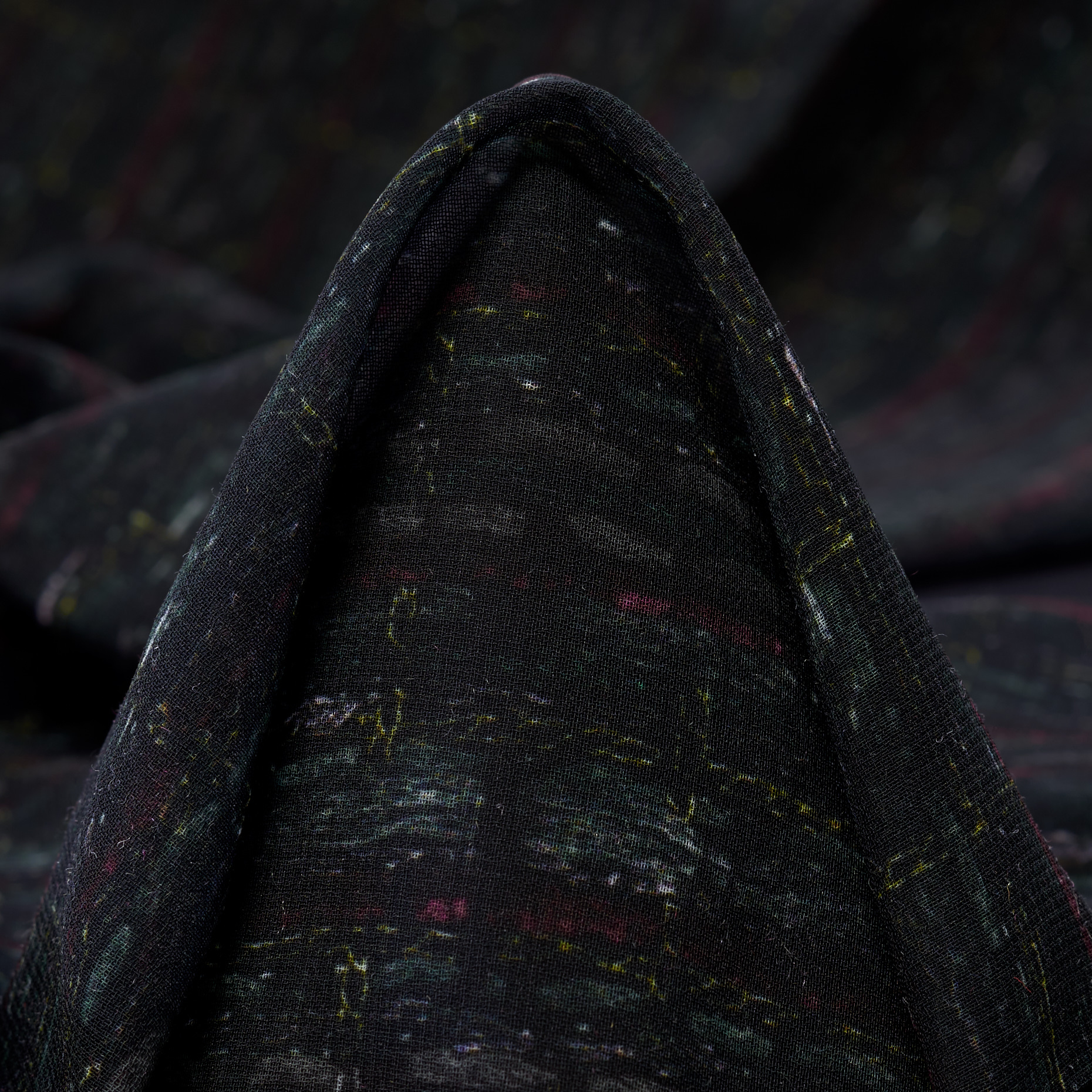 CHIFFON, PRINTED, BLACK OLIVE (F000048180)