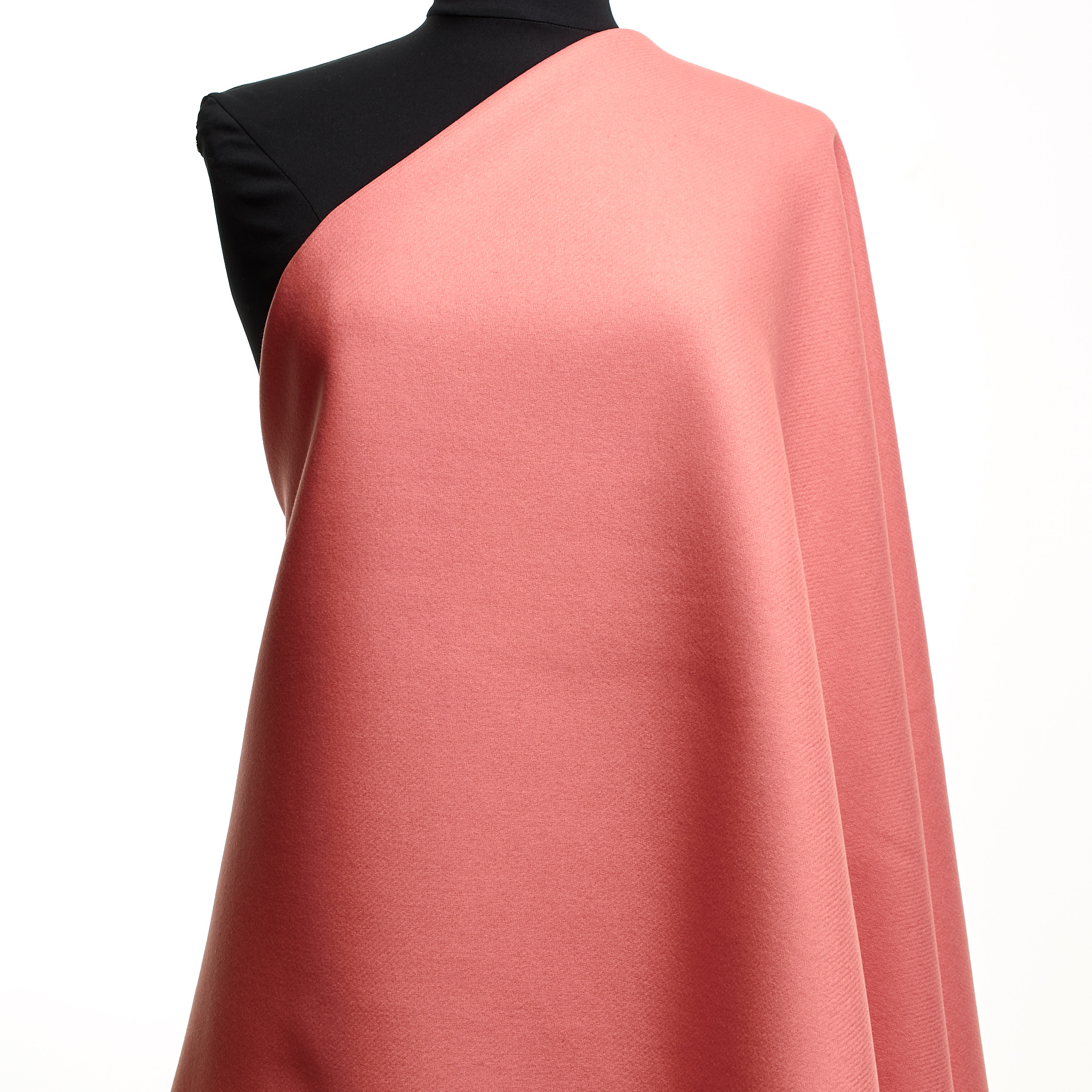 DOUBLE, BOILED WOOL, CASHMERE BLEND, FLAMINGO PINK (F000047034) - Mannequin