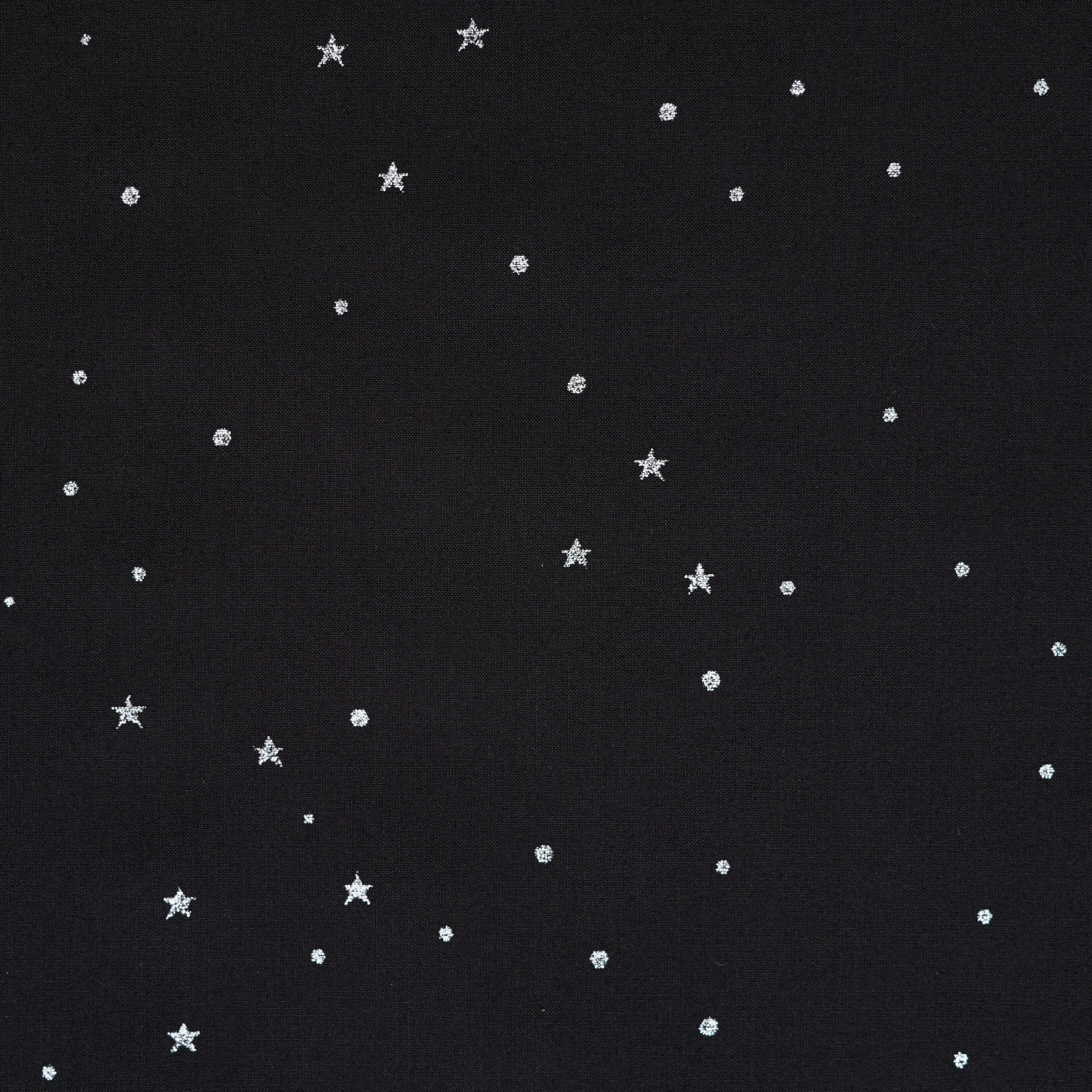 Popelín, Algodón, Estampado, Silver&Raven Black (F000043932) - Tejido