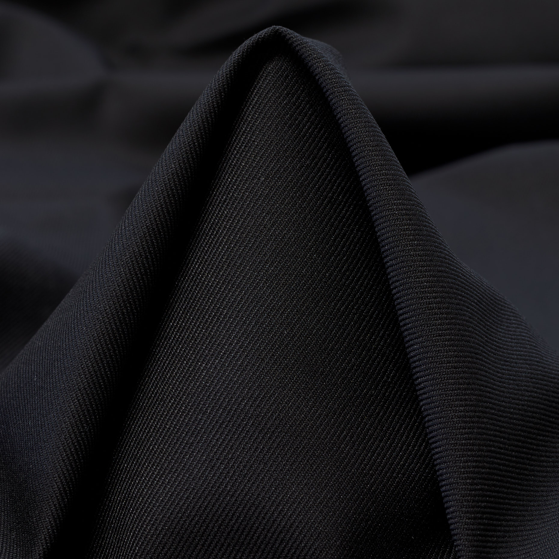 TWILL, VISCOSE BLEND, ELASTIC, RAVEN BLACK (F000038333)
