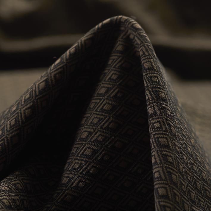 Jersey, Jacquard, Taupe&Black (F000029482)