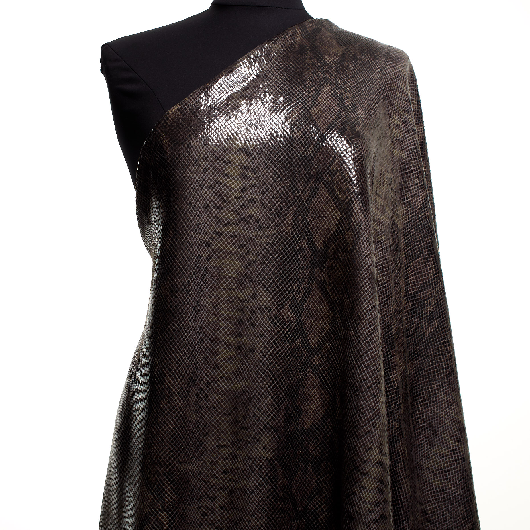 Finta Pelle, Jersey, Brillante, Coffee Quartz (F000042740) - Manichino