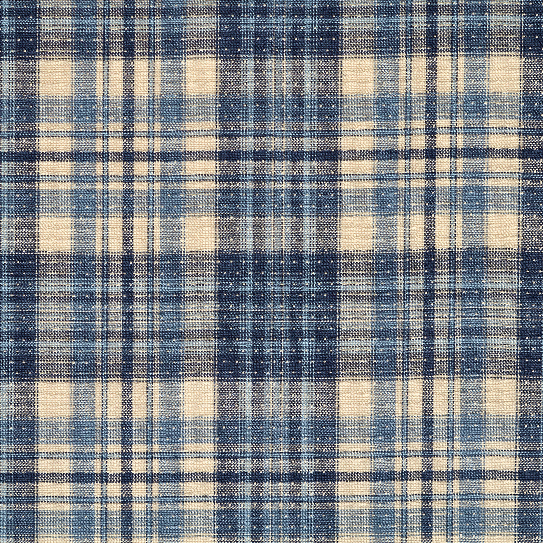 Algodón Ligero, Cuadro, Bel Air Blue (F000043870) - Tejido