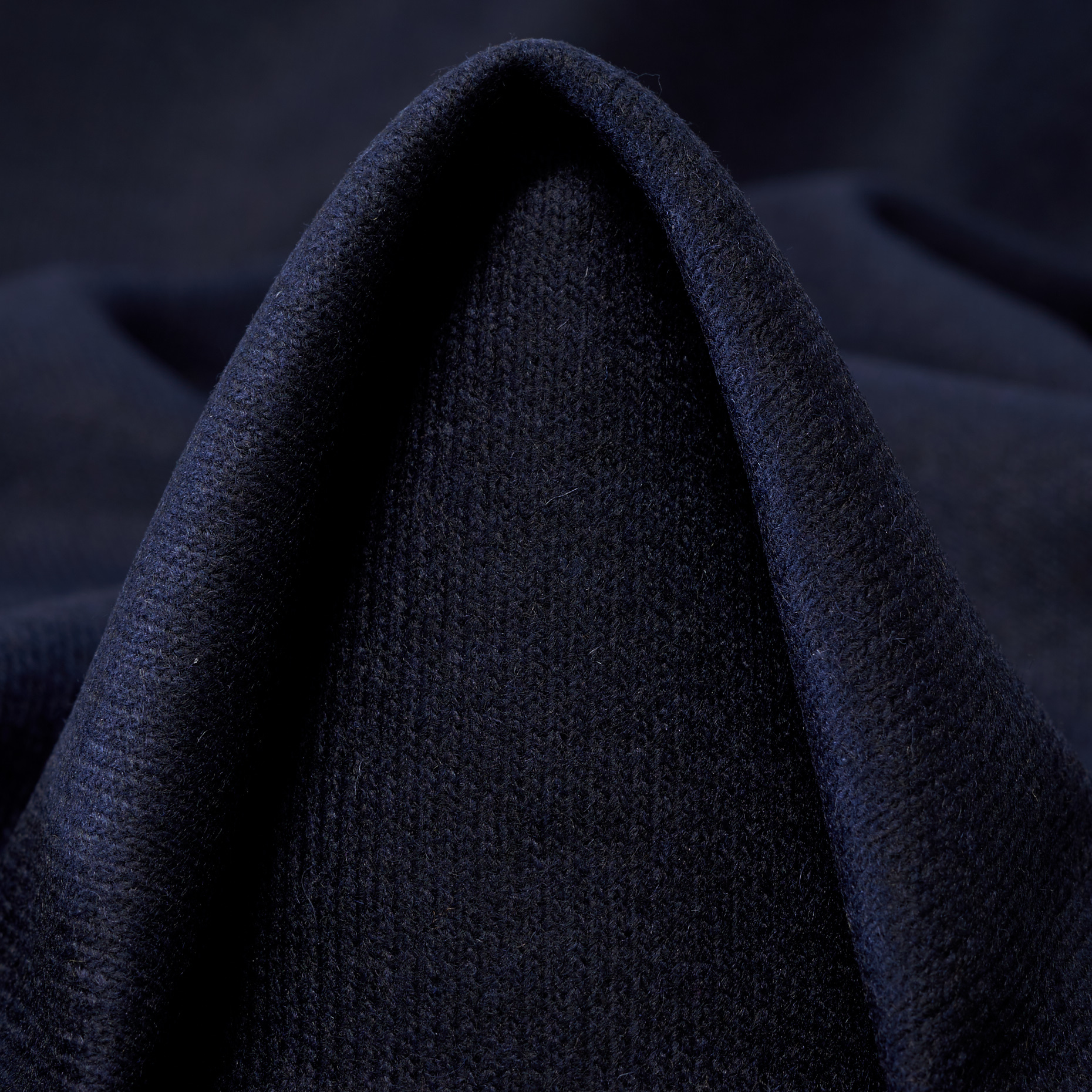 KNIT, DOUBLE, WOOL, PARISIAN NIGHT&LEAFLESS TREE (F000047921)