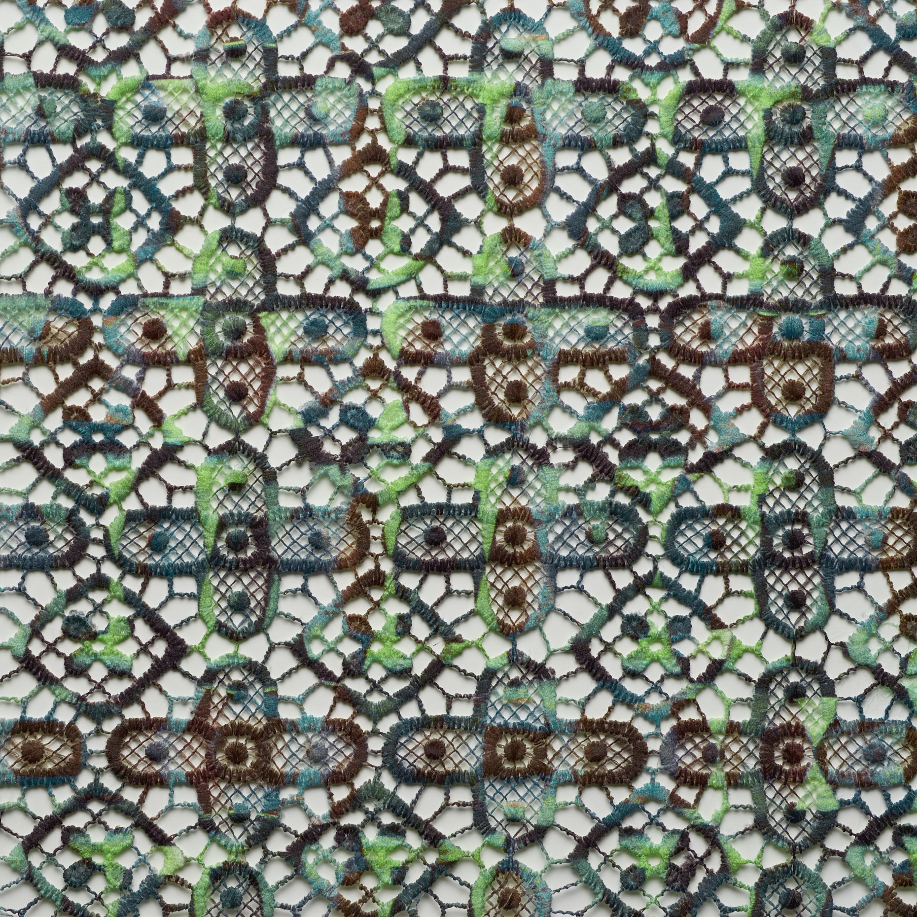 Koronka, Drukowane, Granny Smith (F000026091) - Tkana