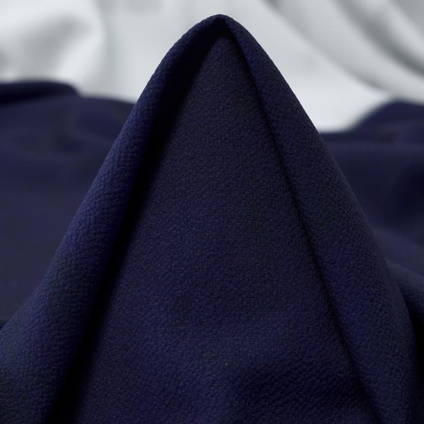 CRÊPE DE CHINE, PRINTED, ELASTIC, BARELY BLUE&BROWN RICE (F000031181)