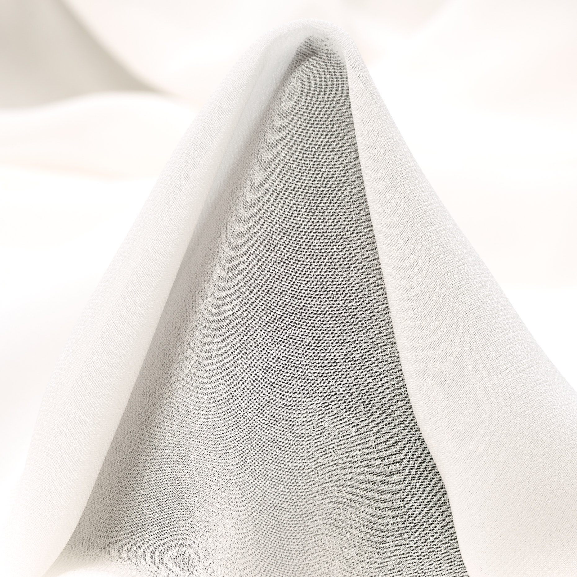 SILK, CHIFFON, SNOW WHITE