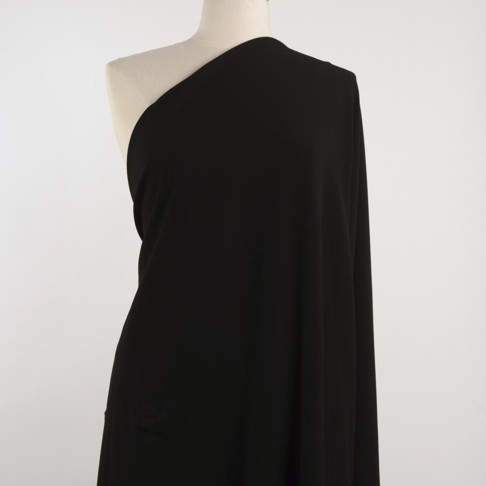 Трикотаж, Пунто Милано, Вискоза, Raven Black (F000031570) - Манекен