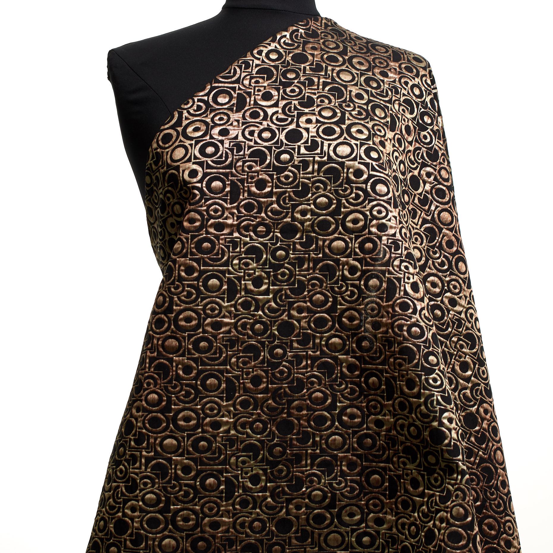 Jacquard, Cotone, Raven Black&Sesame (P000003420) - Manichino