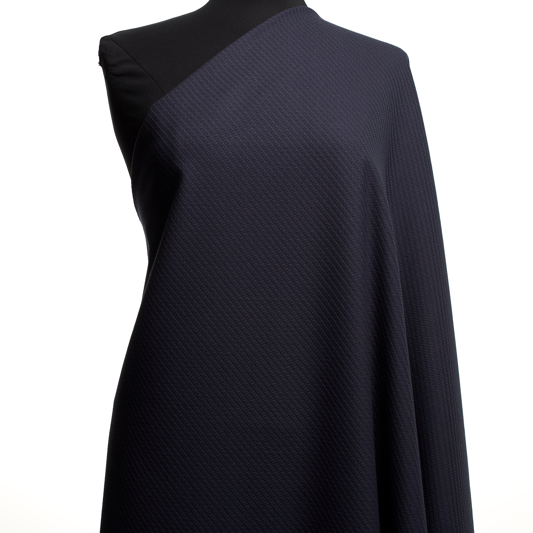 JACQUARD, COTTON, TONE ON TONE, DARK SAPPHIRE (F000036402) - Mannequin