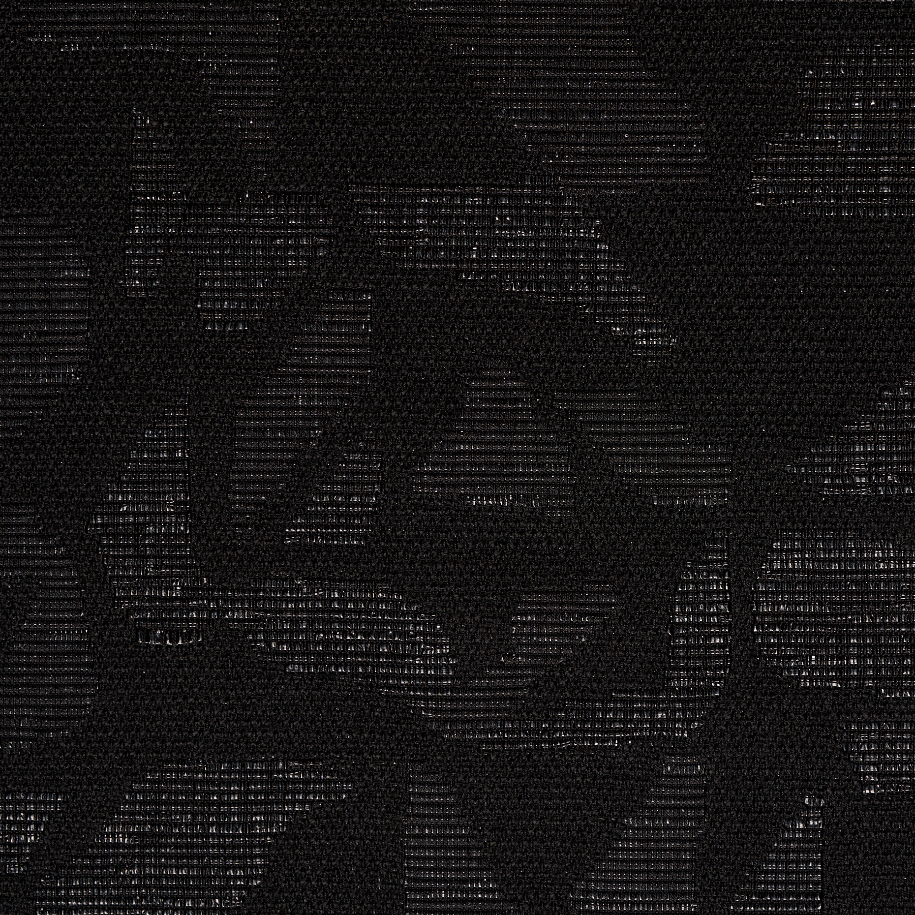 JACQUARD, COTTON VISCOSE, ABSTRACT, JET BLACK (F000022578) - Texture