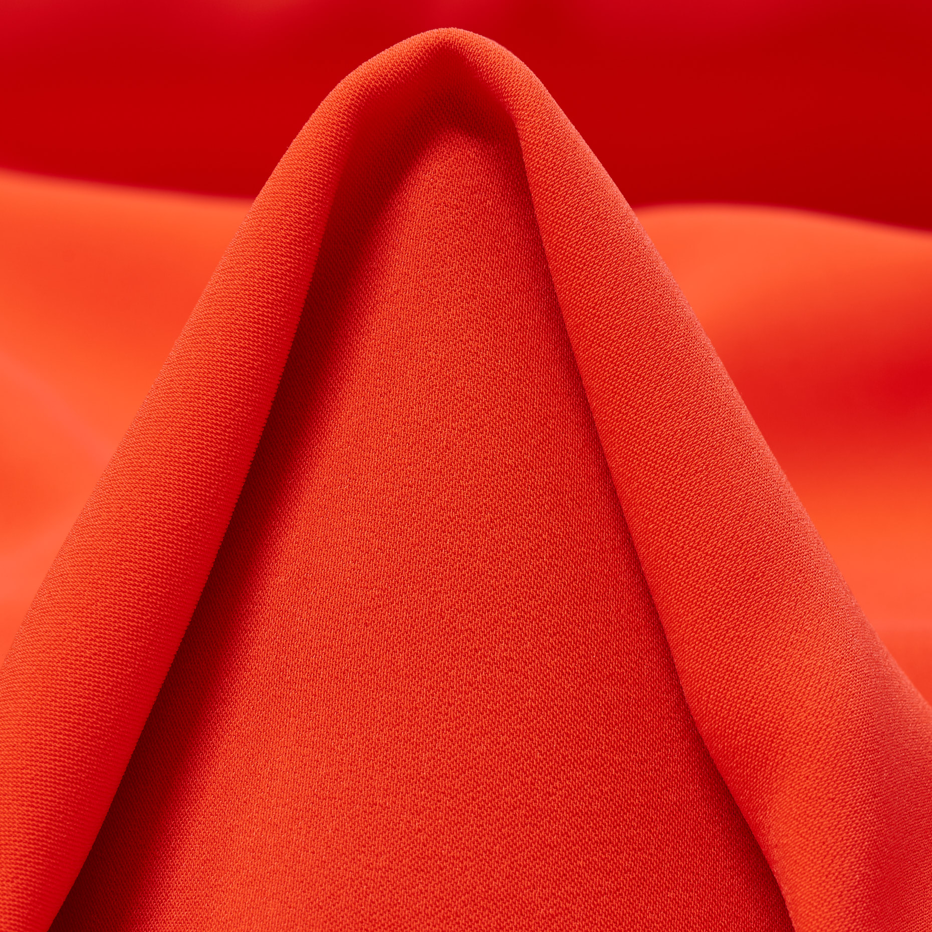 CRÊPE, ELASTIC, MANDARIN RED