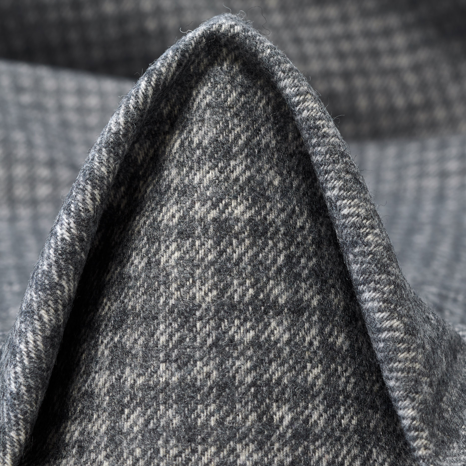 FLANNEL, COTTON BLEND, ELASTIC, TITANIUM (F000044631)