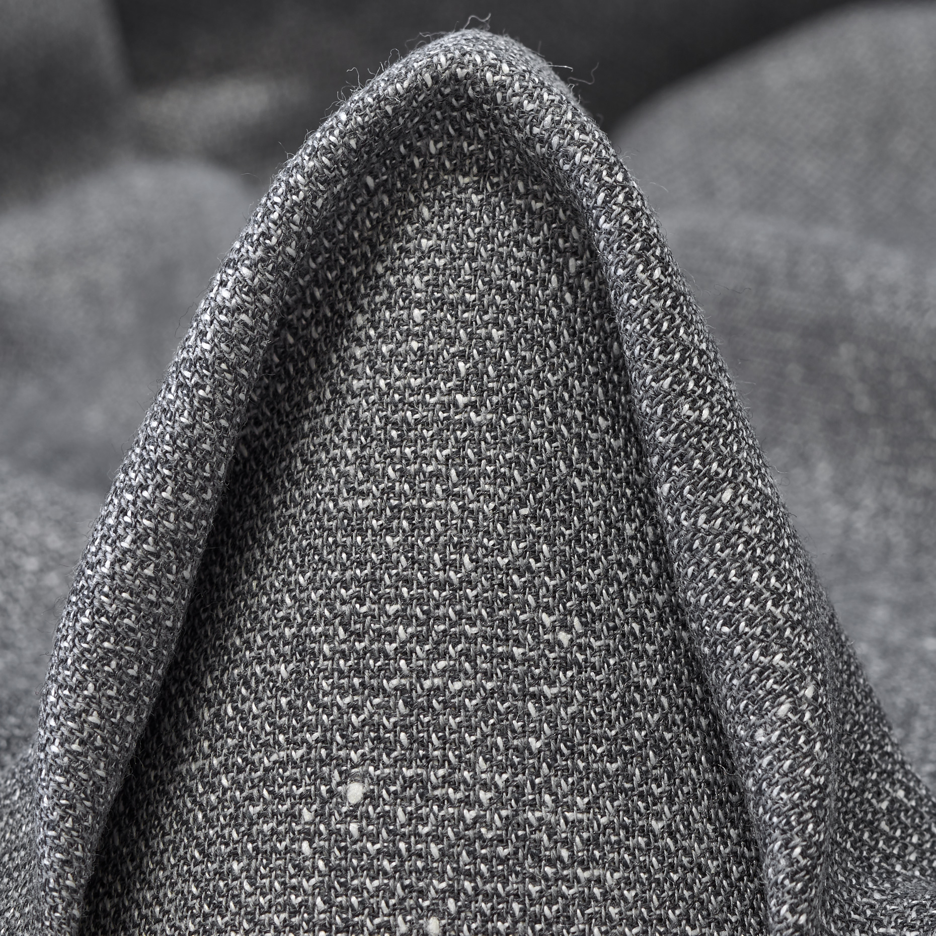 WOOL, LINEN, MELANGE, DARK SHADOW