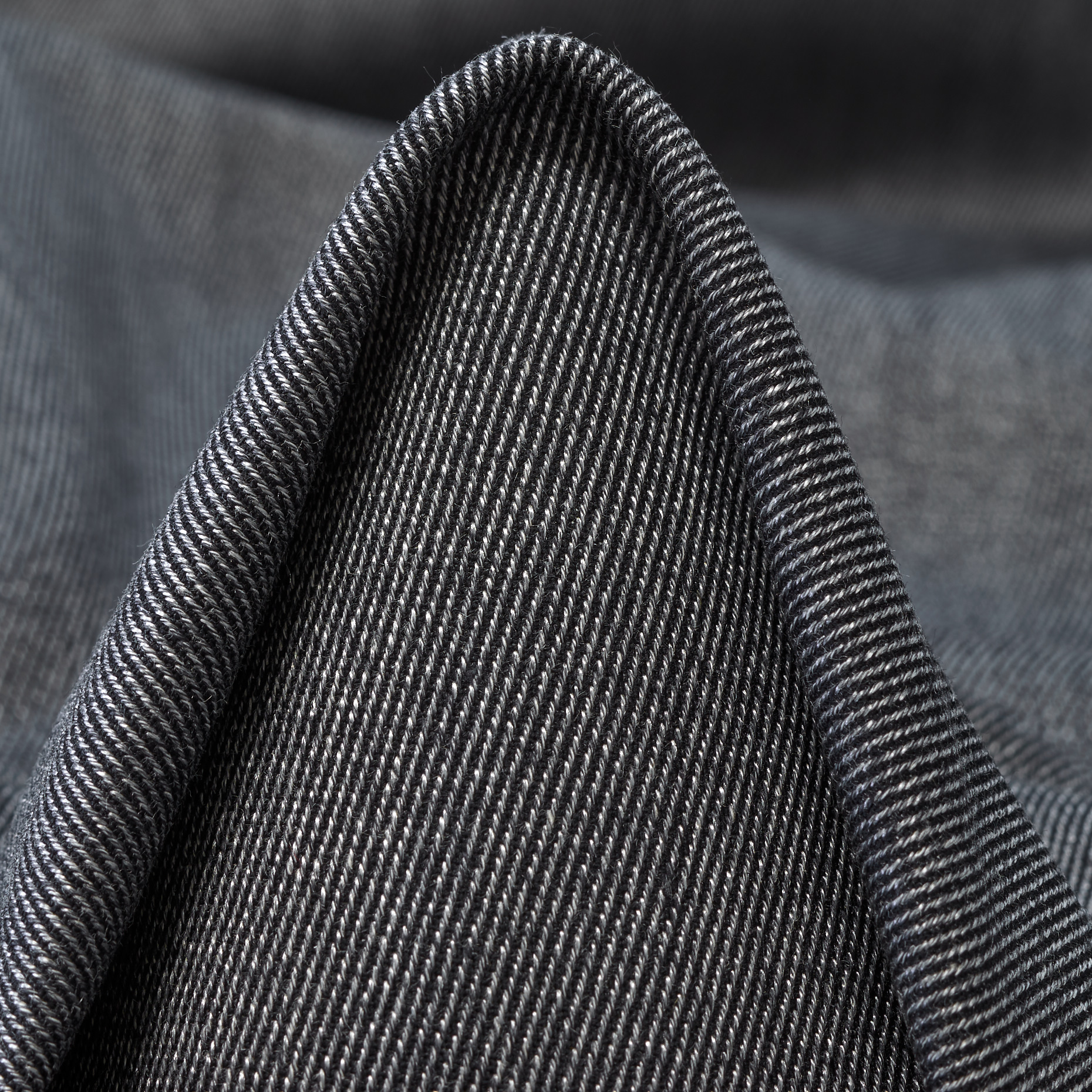 TWILL, WOOL, COTTON BLEND, ANTHRACITE&ANTIQUE WHITE (F000047704)