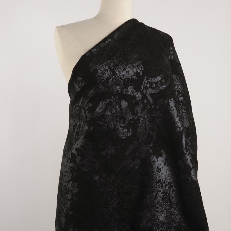 Jacquard, Algodón Mix, Tone on Tone, Raven Black (F000029018) - Maniquí
