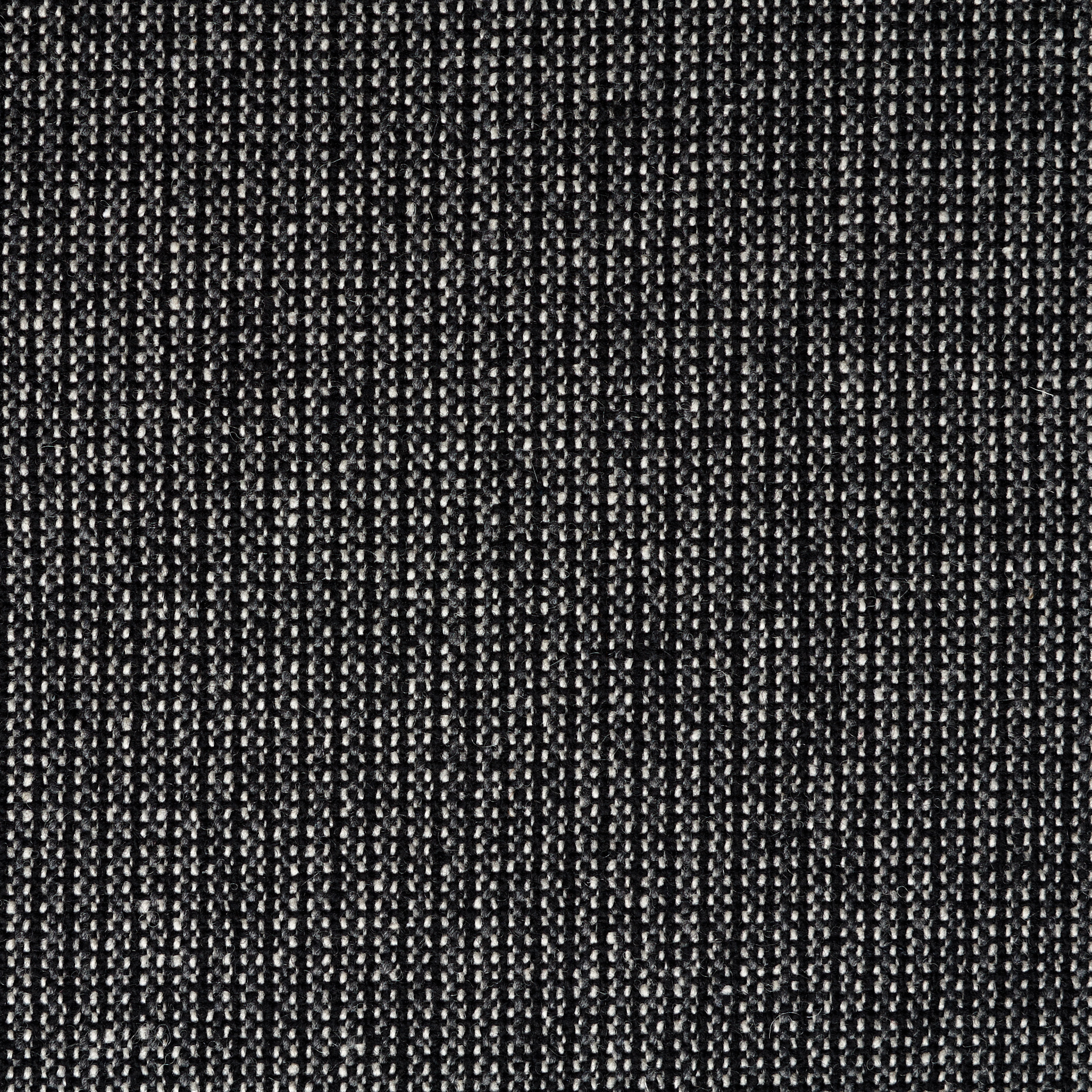 TWEED, VIRGIN WOOL, ANTIQUE WHITE&JET BLACK (F000038835) - Texture