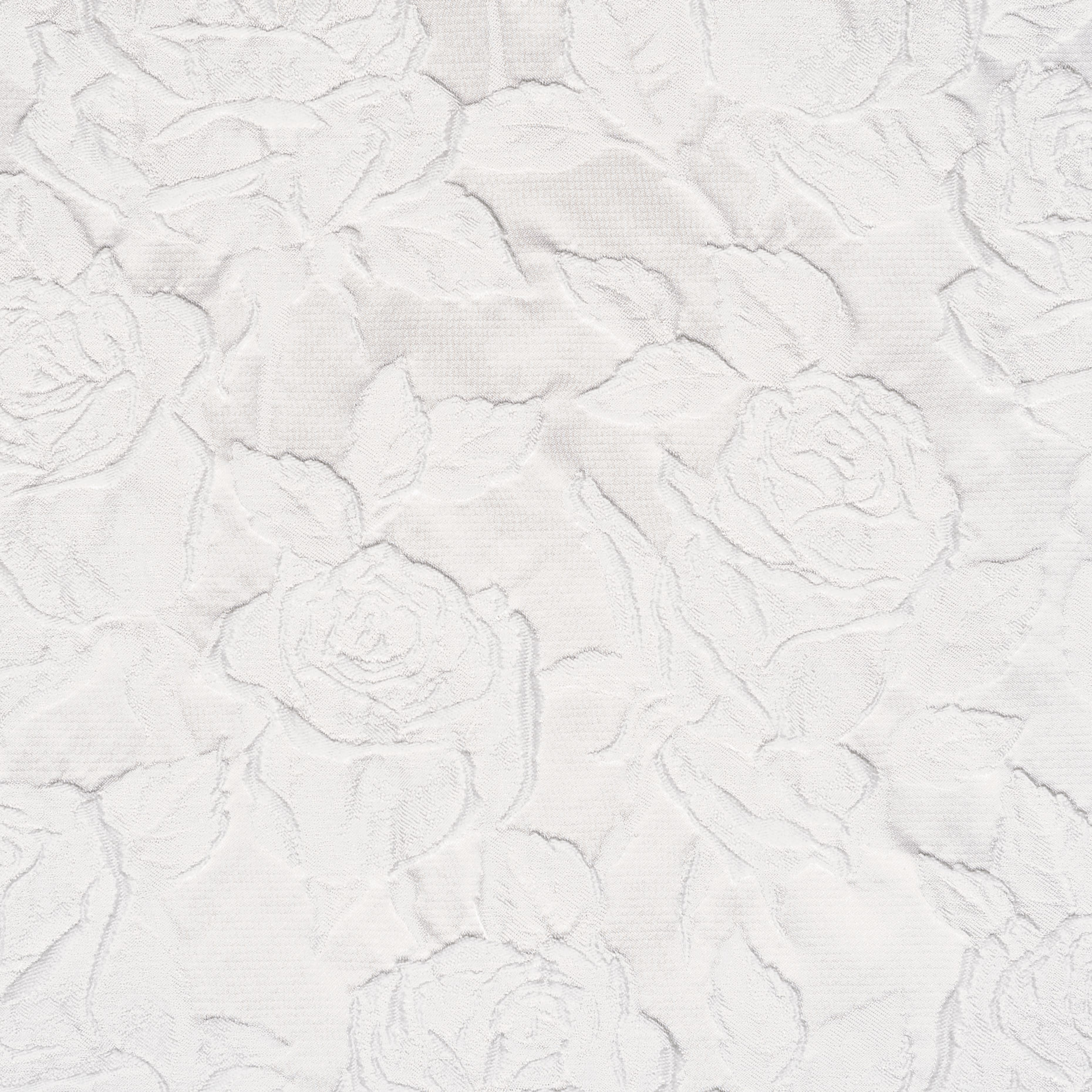 Jacquard, Floral, Snow White (B0000052) - Texture
