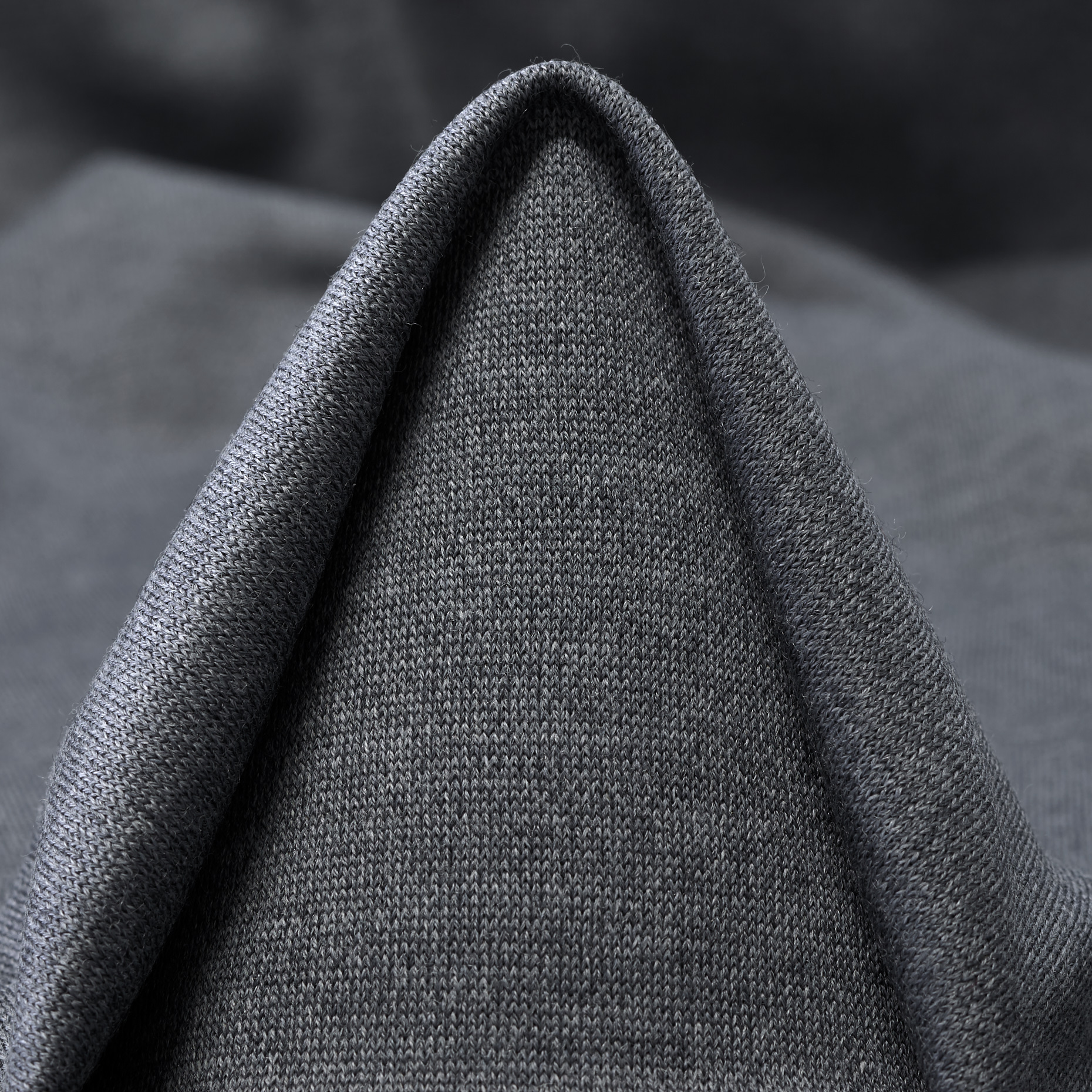 JERSEY, VIRGIN WOOL, MELANGE, STEEL GRAY