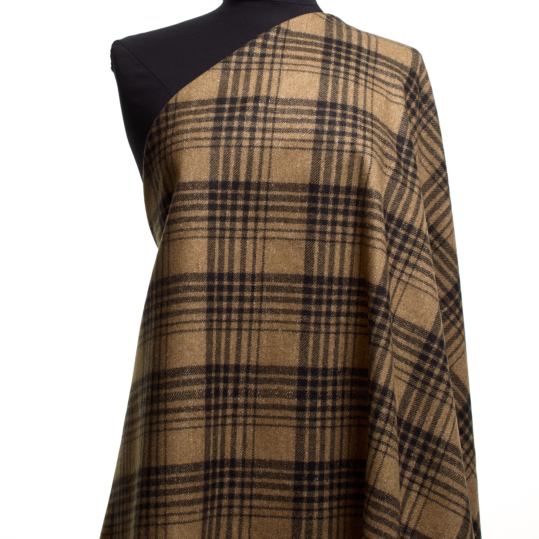 Sergé, Laine Vierge, Cadre, Warm Sand&Blackened Pearl (F000038817) - Mannequin