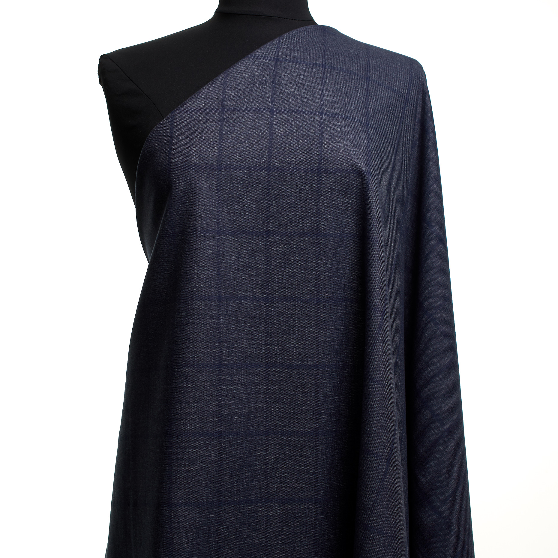 COTTON, LINEN BLEND, BLUE INDIGO (F000048046) - Mannequin
