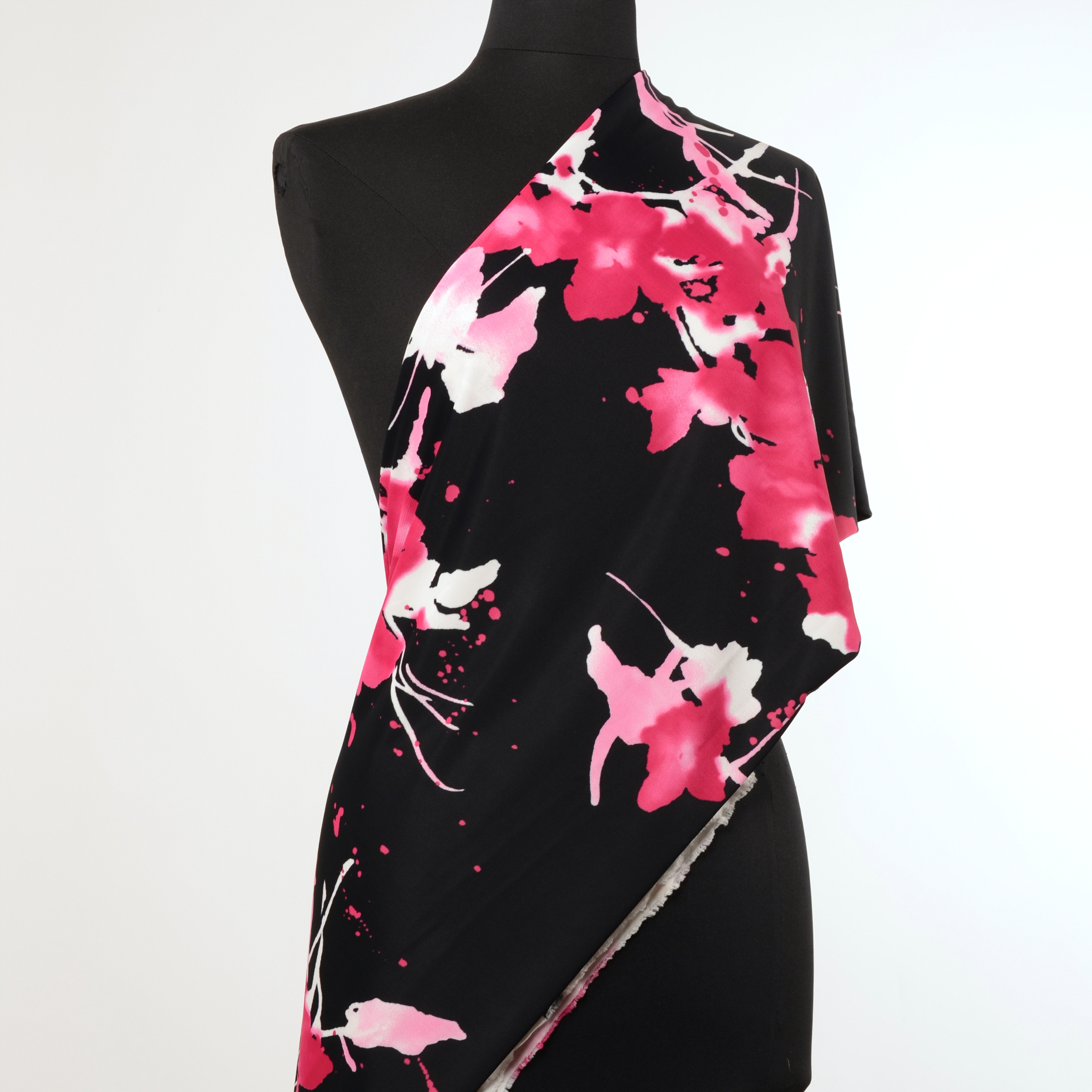 Single Jersey, Viscosa, Stampato, Strawberry (F0000865) - Manichino