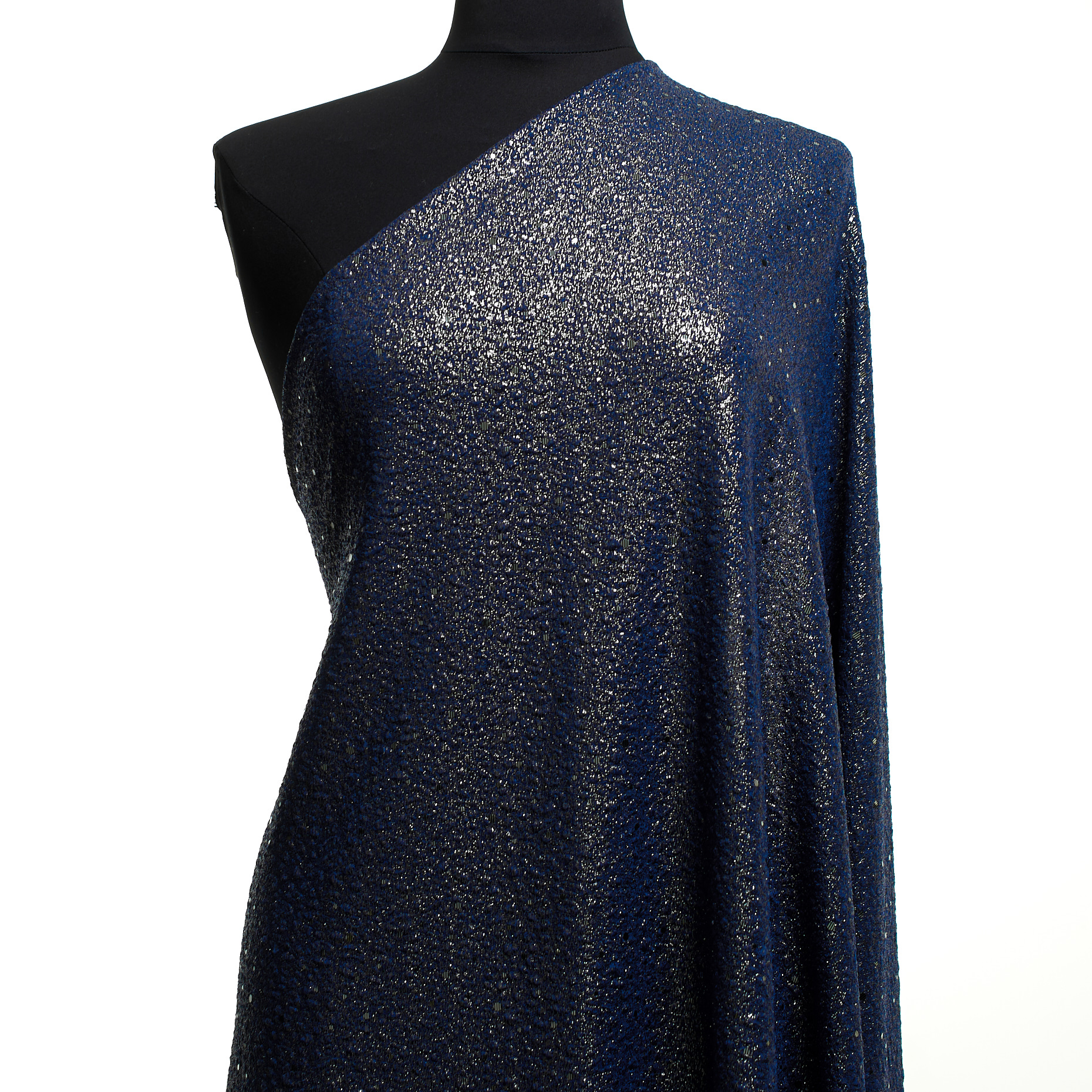 JERSEY, SEQUIN, SHIMMERING, BLACK IRIS&SILVER (F000048606) - Mannequin