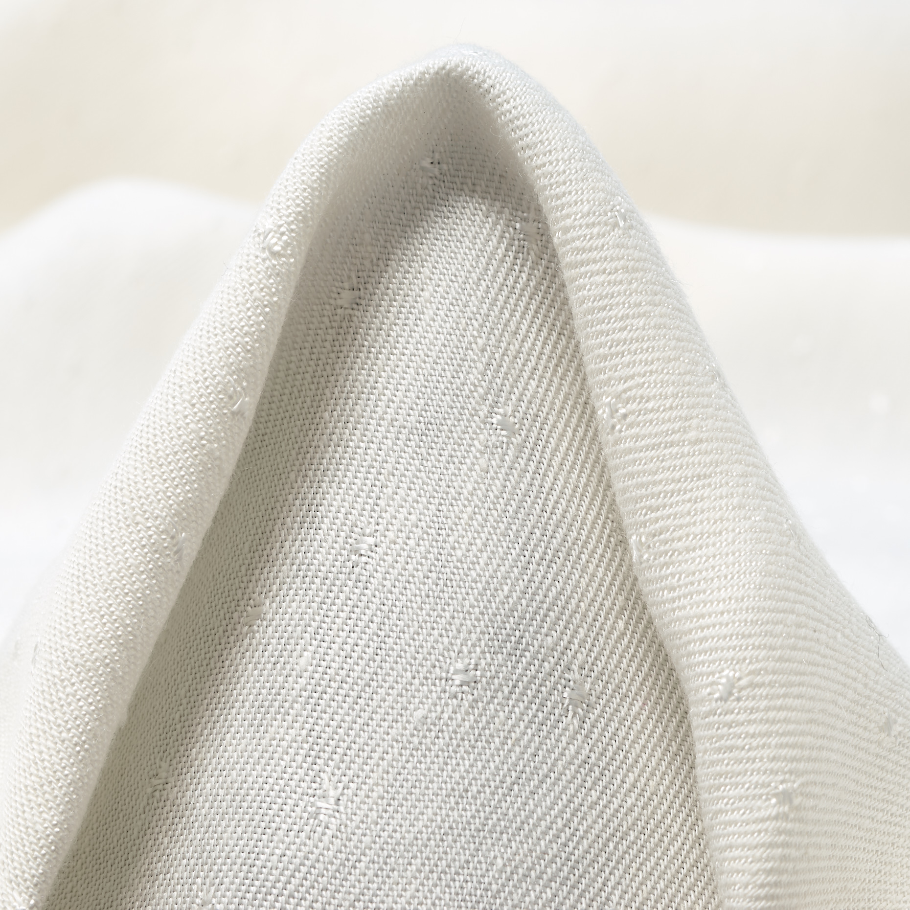 JACQUARD, LINEN, VISCOSE, SNOW WHITE (P000004960)