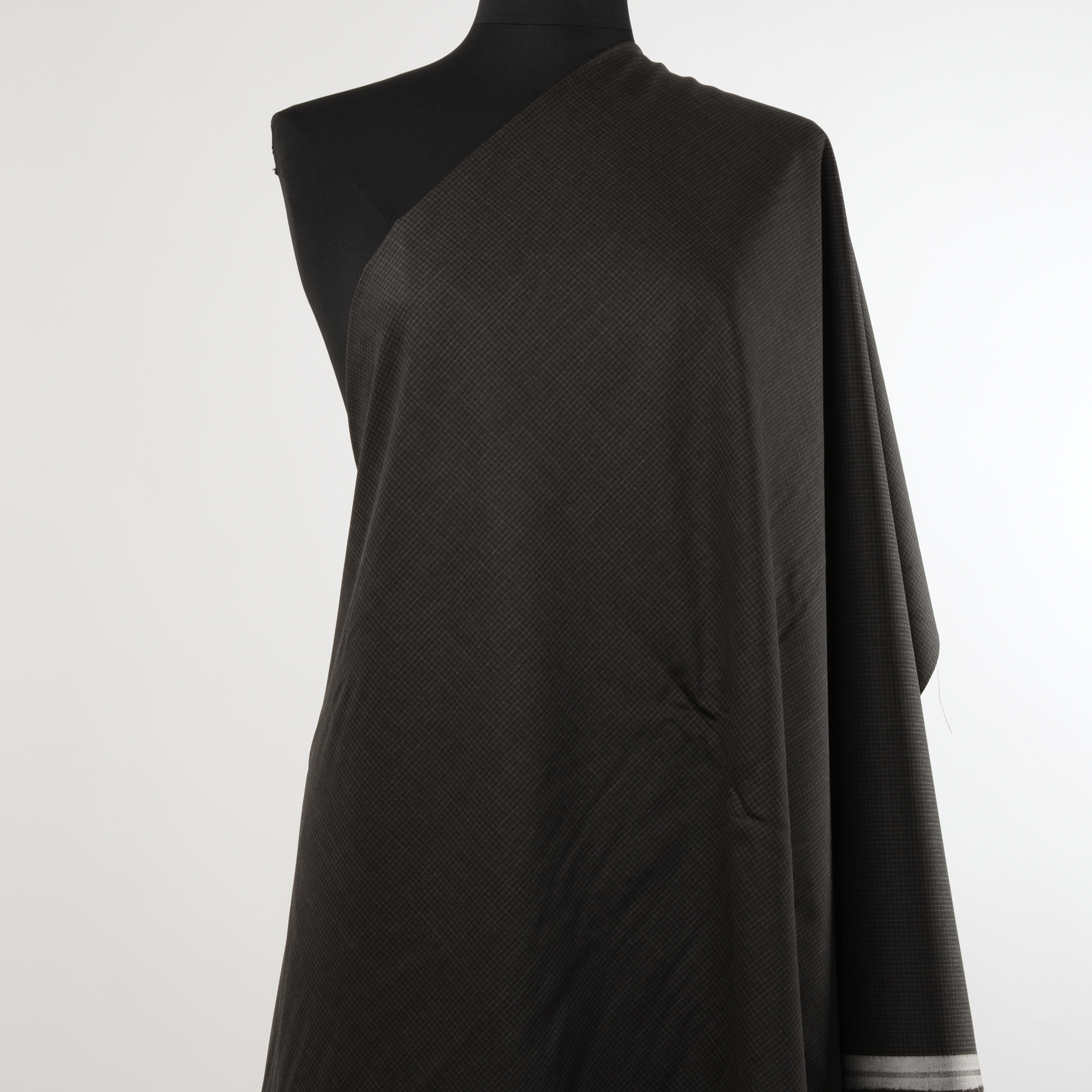 Шерсть, Мелкий рисунок, Меланж, Black Coffee (F000014001) - Манекен