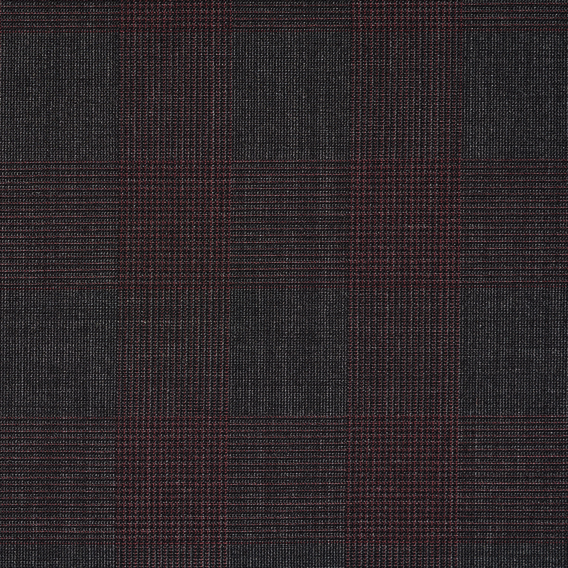 Cool Wool, Stretch, Asphalt&Carmine (F000042274) - Tkana