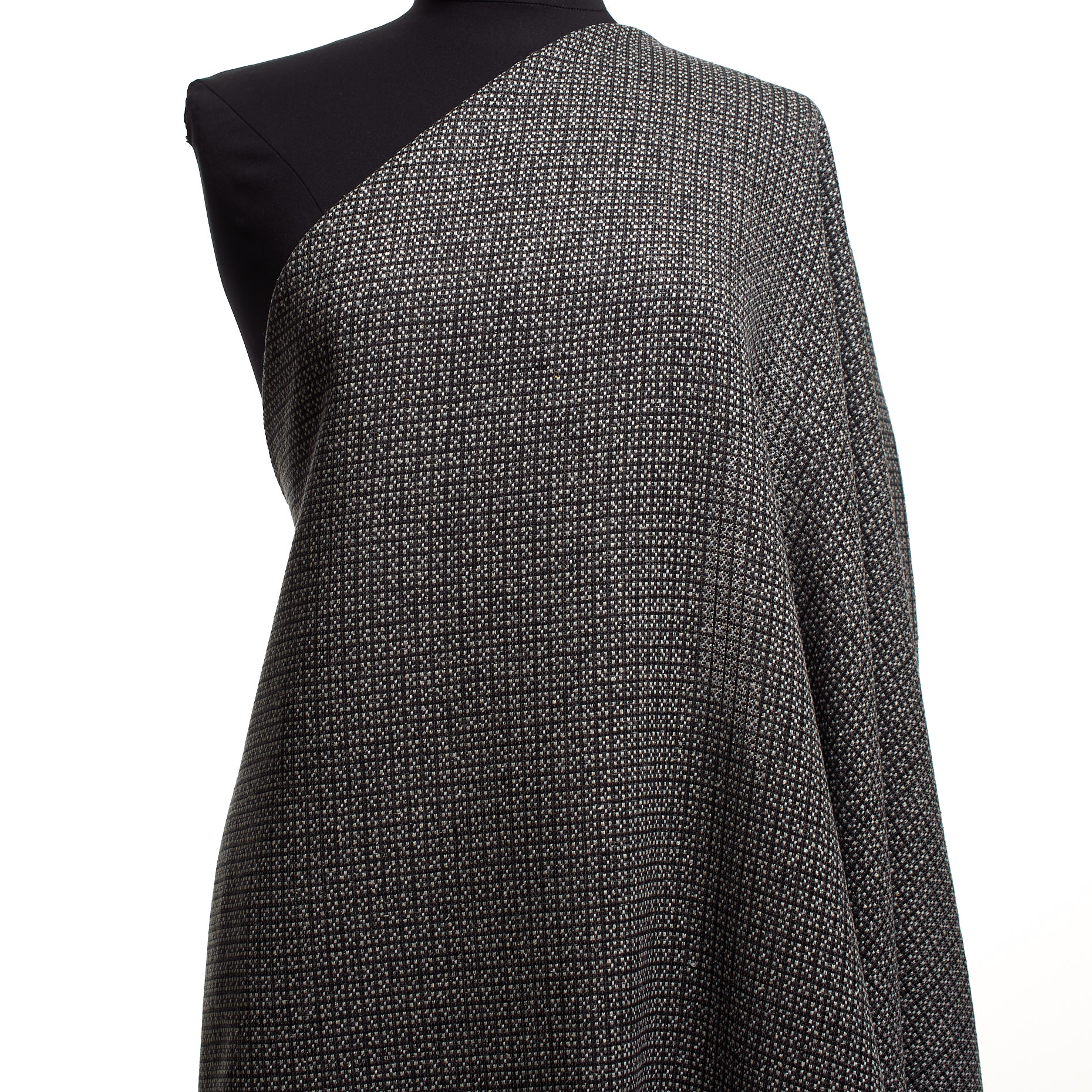VIRGIN WOOL, MICRO DESIGN, RAVEN BLACK&GHOST GRAY (F000042377) - Mannequin