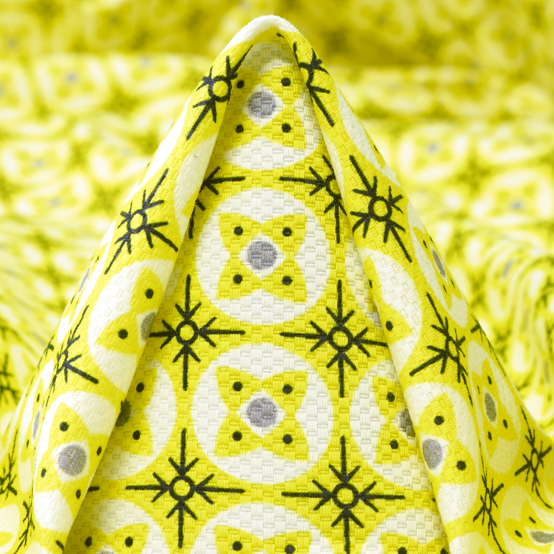 Pique, Elastyczna bawełna, Wydrukowany, Golden Kiwi (F000025817)