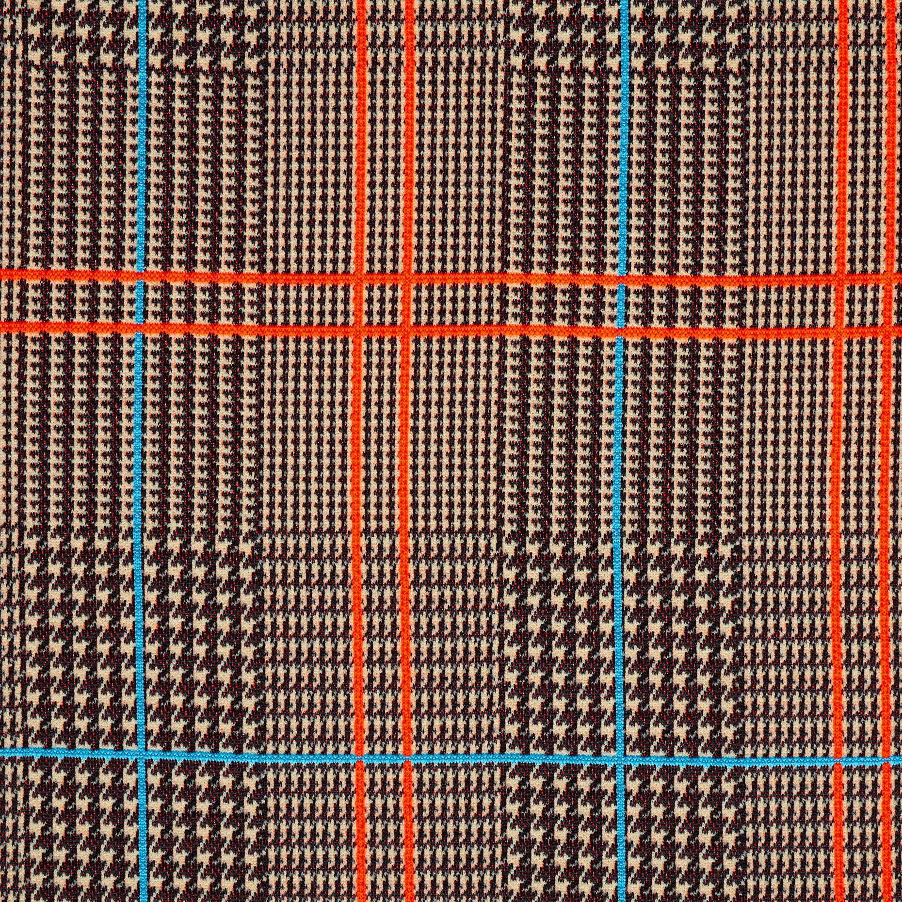 JERSEY, JACQUARD, ELASTIC, COGNAC&MANDARIN ORANGE (F000041585) - Texture