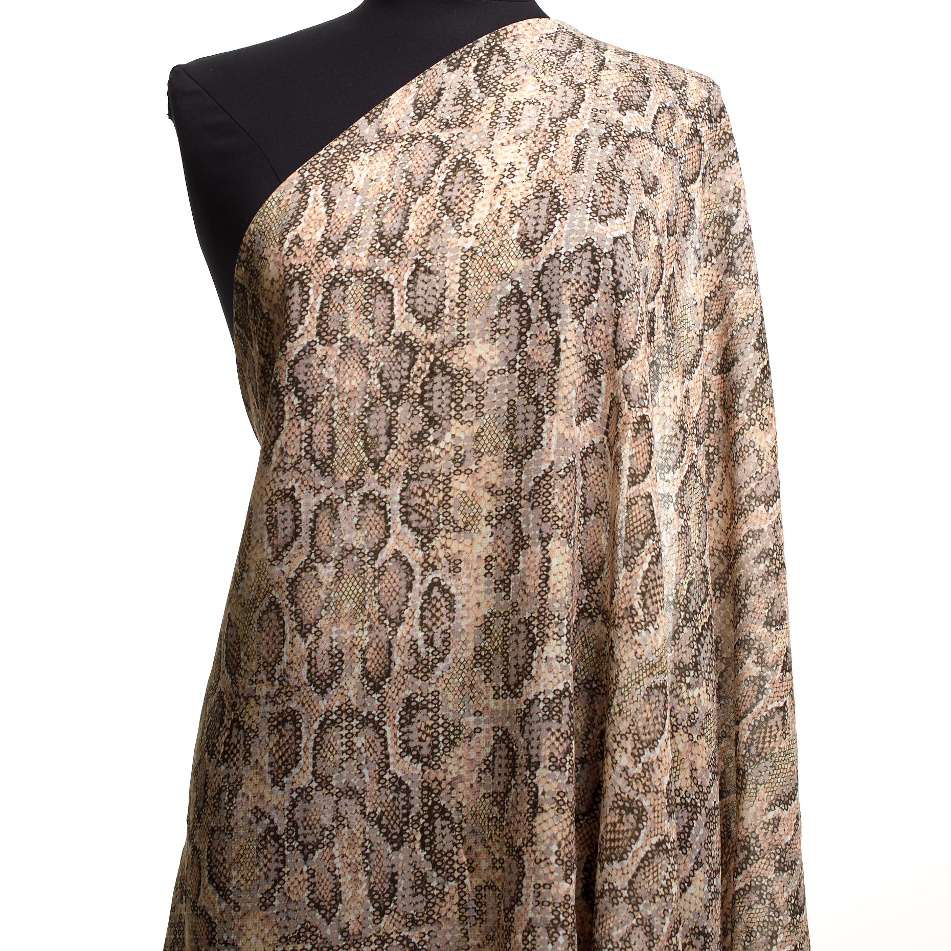 Crêpe, Viskose, Bedruckt, Mauve Chalk (F000041487) - Schaufensterpuppe